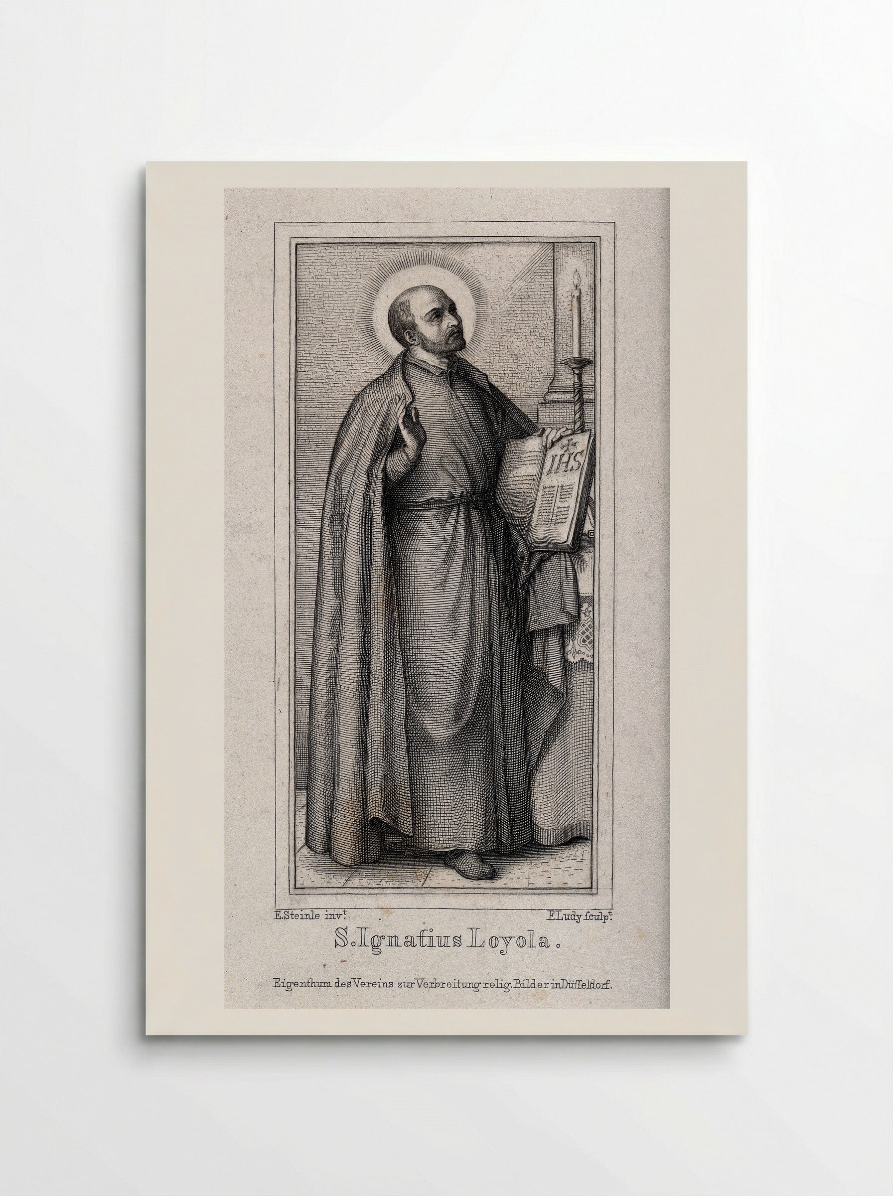 Saint Ignatius Loyola - Friedrich August Ludy - Poster