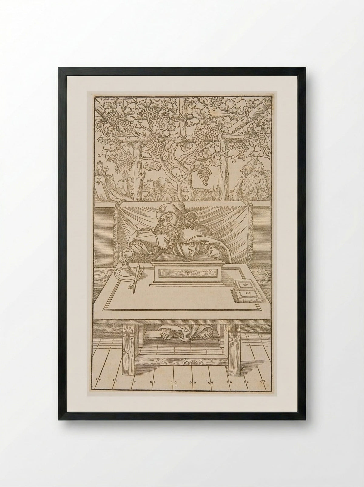 Saint James the Greater - Lucas Cranach the Younger - Framed Print Black