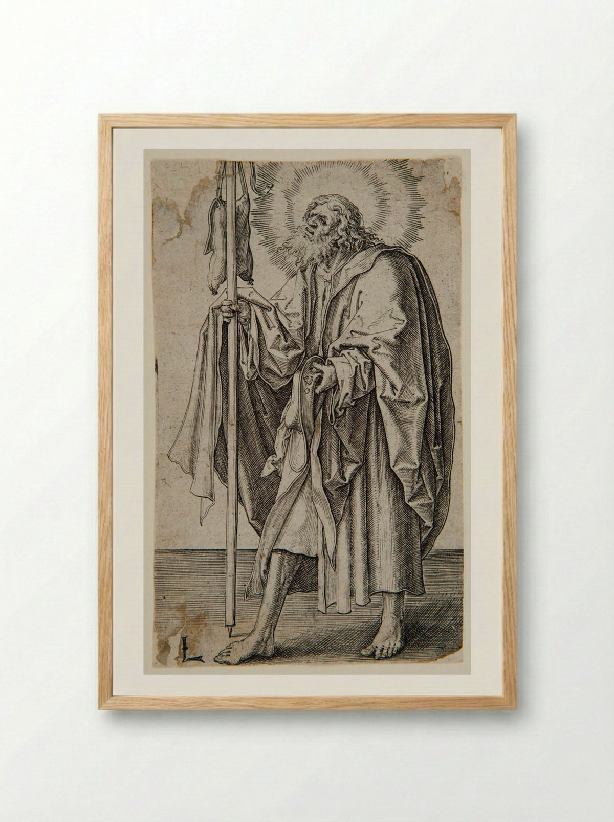 Saint James the Greater - Lucas van Leyden - Framed Print Wood