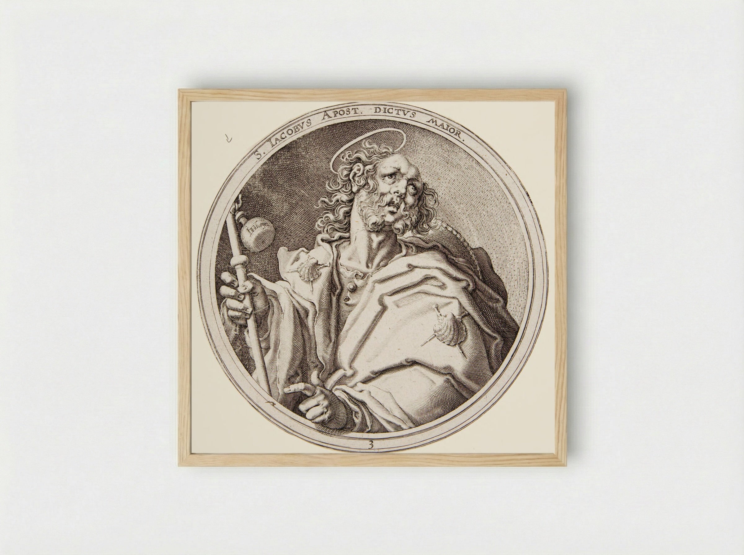 Saint James the Greater - Zacharias Dolendo - Framed Print Wood