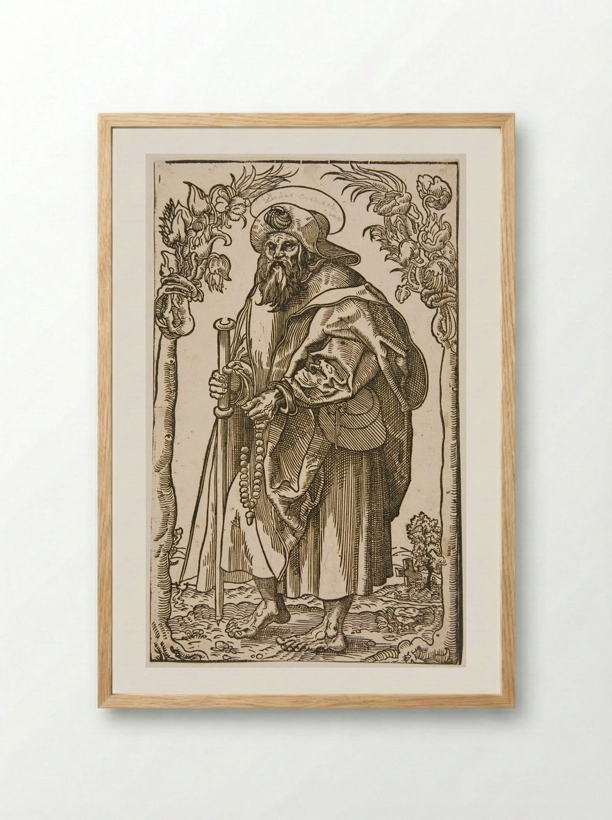Saint James the Greater - Lucas Cranach the Elder - Framed Print Wood