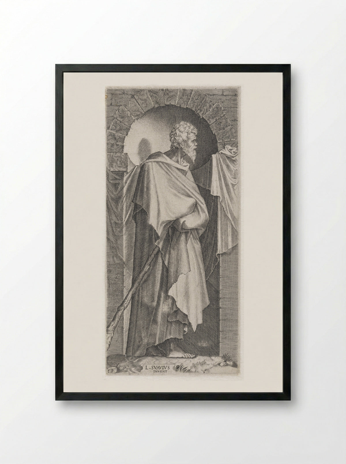 Saint James the Less - Lambertus Suavius - Framed Print Black