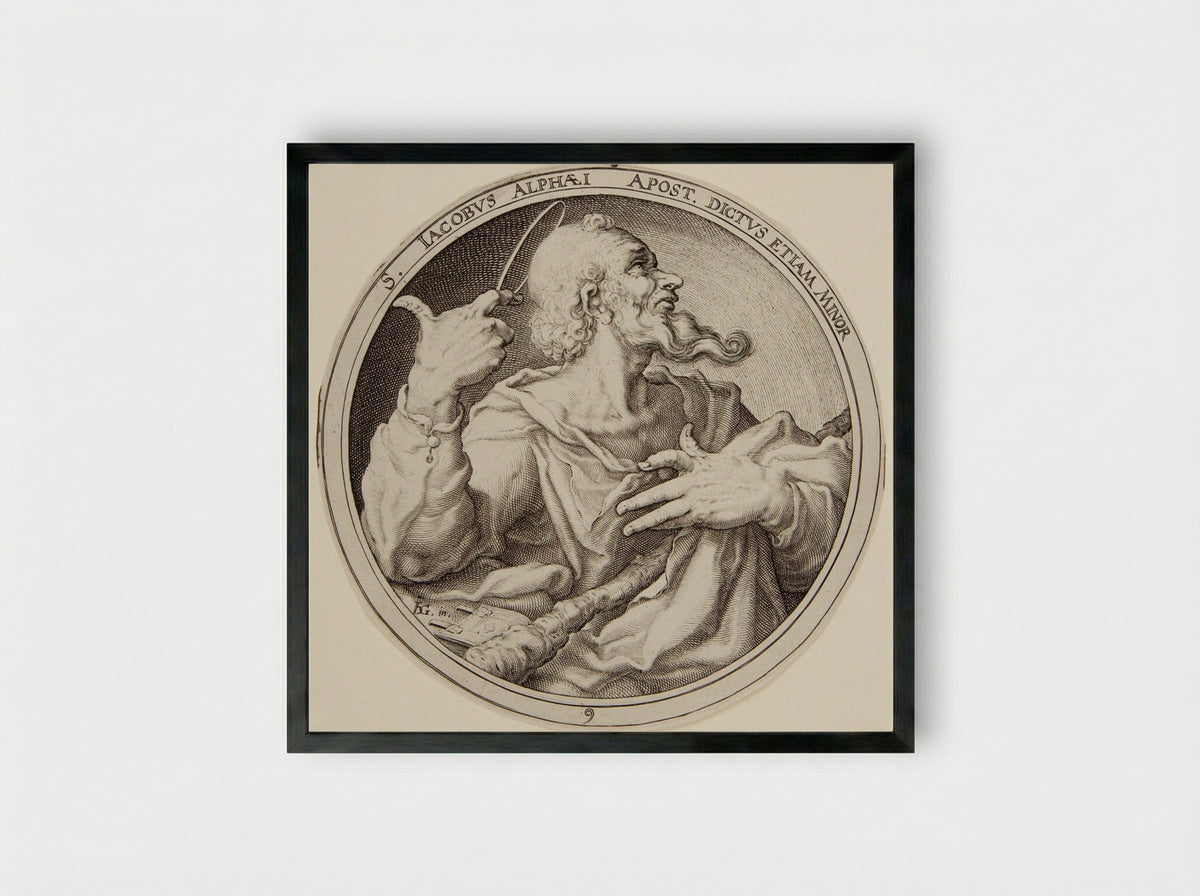 Saint James the Lesser - Zacharias Dolendo - Framed Print Black