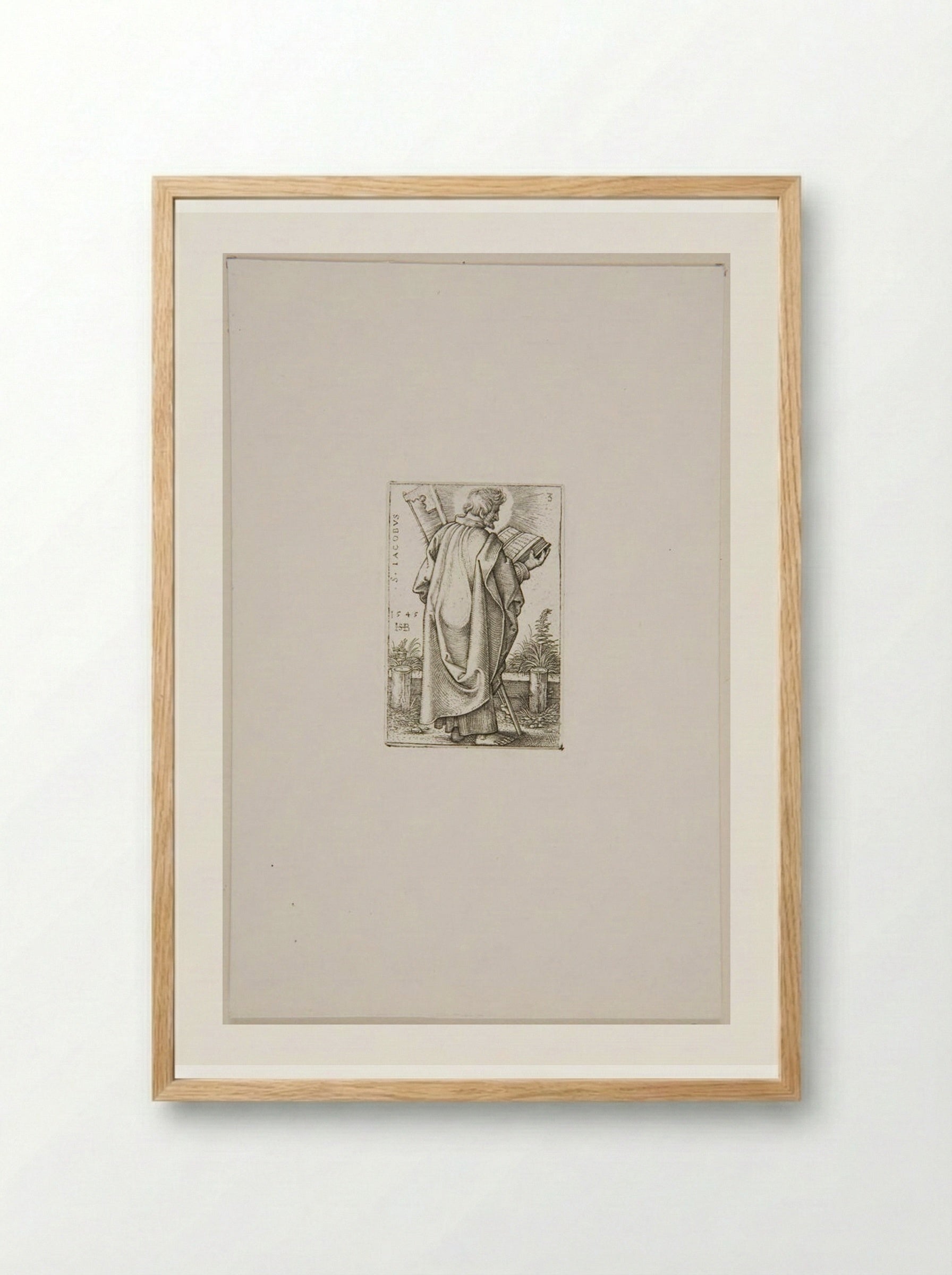 Saint James the Lesser - Sebald Beham - Framed Print Wood