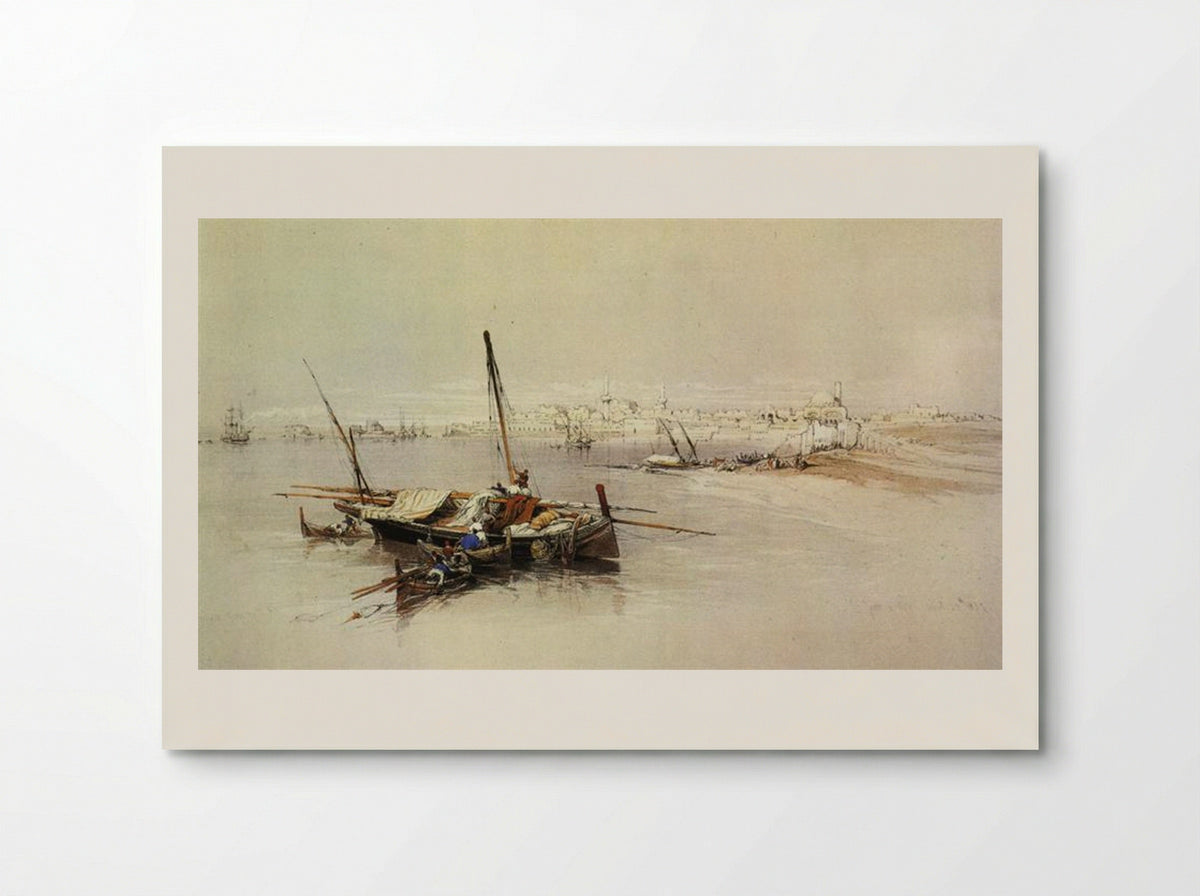 Saint Jean d'Acre, from the Sea - David Roberts - Poster