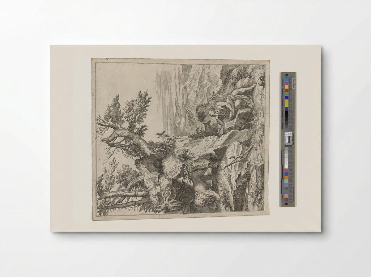 Saint Jerome Reading in the Desert - Cornelis Cort - Poster
