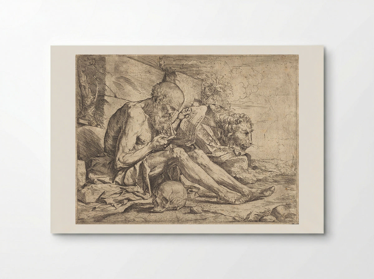 Saint Jerome Reading - Jusepe de Ribera - Poster