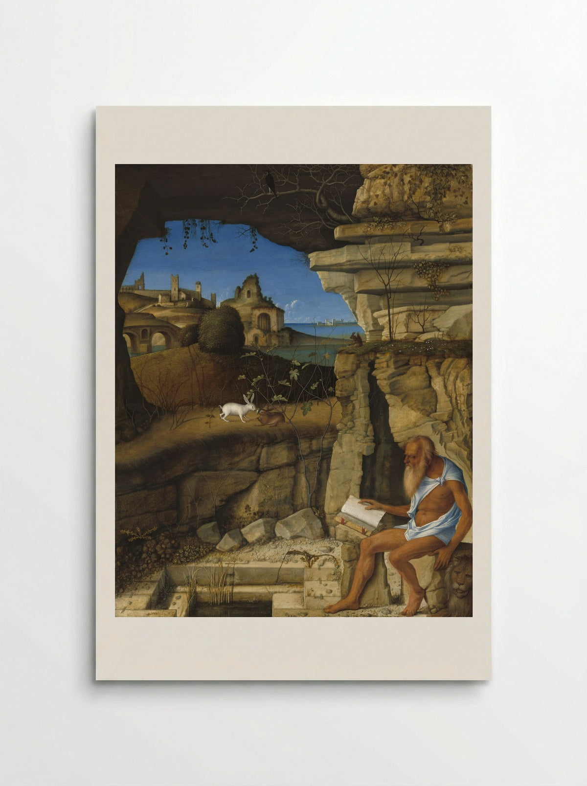 Saint Jerome Reading - Giovanni Bellini - Poster