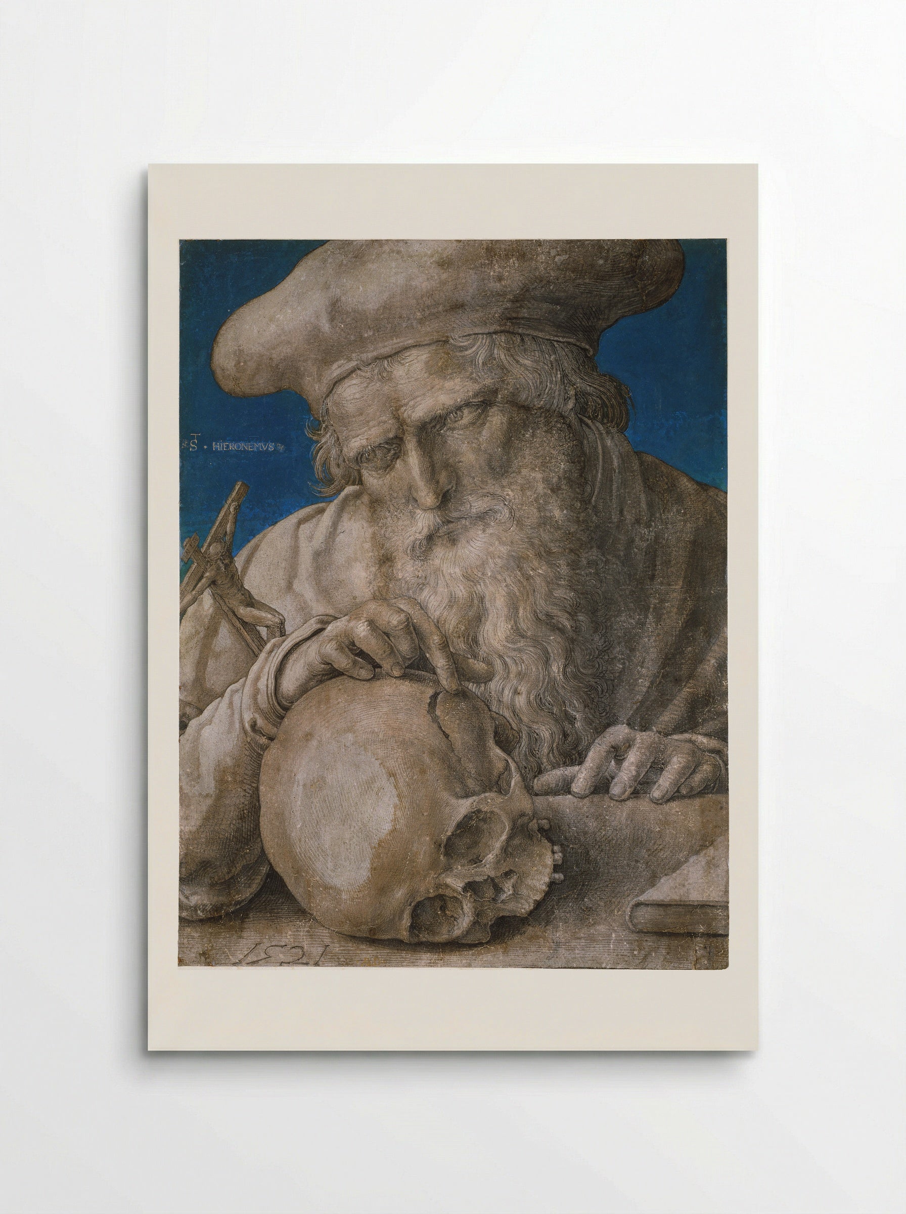 Saint Jerome in His Study - Lucas van Leyden - Poster