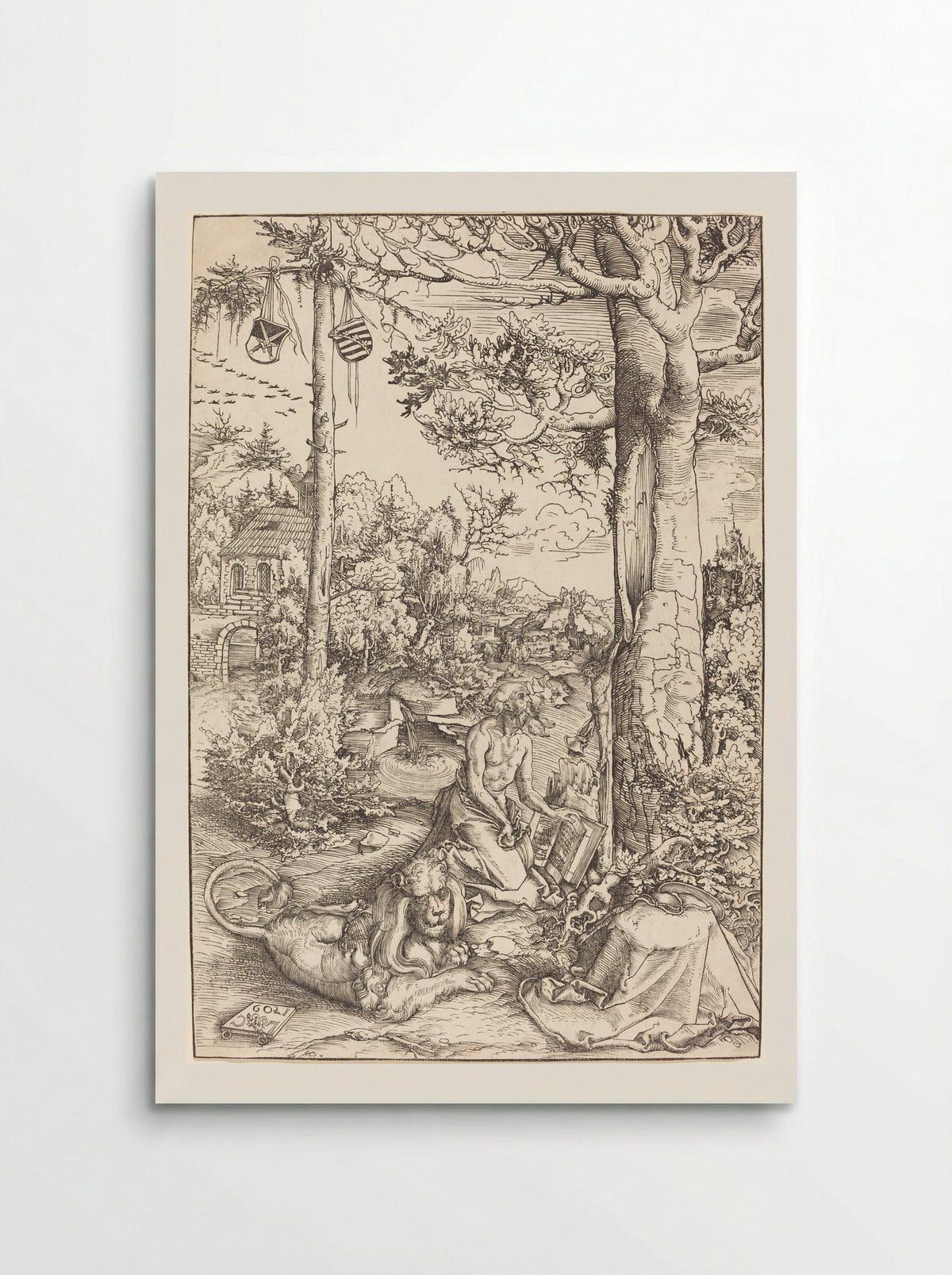 Saint Jerome in Penitence - Lucas Cranach the Elder - Poster