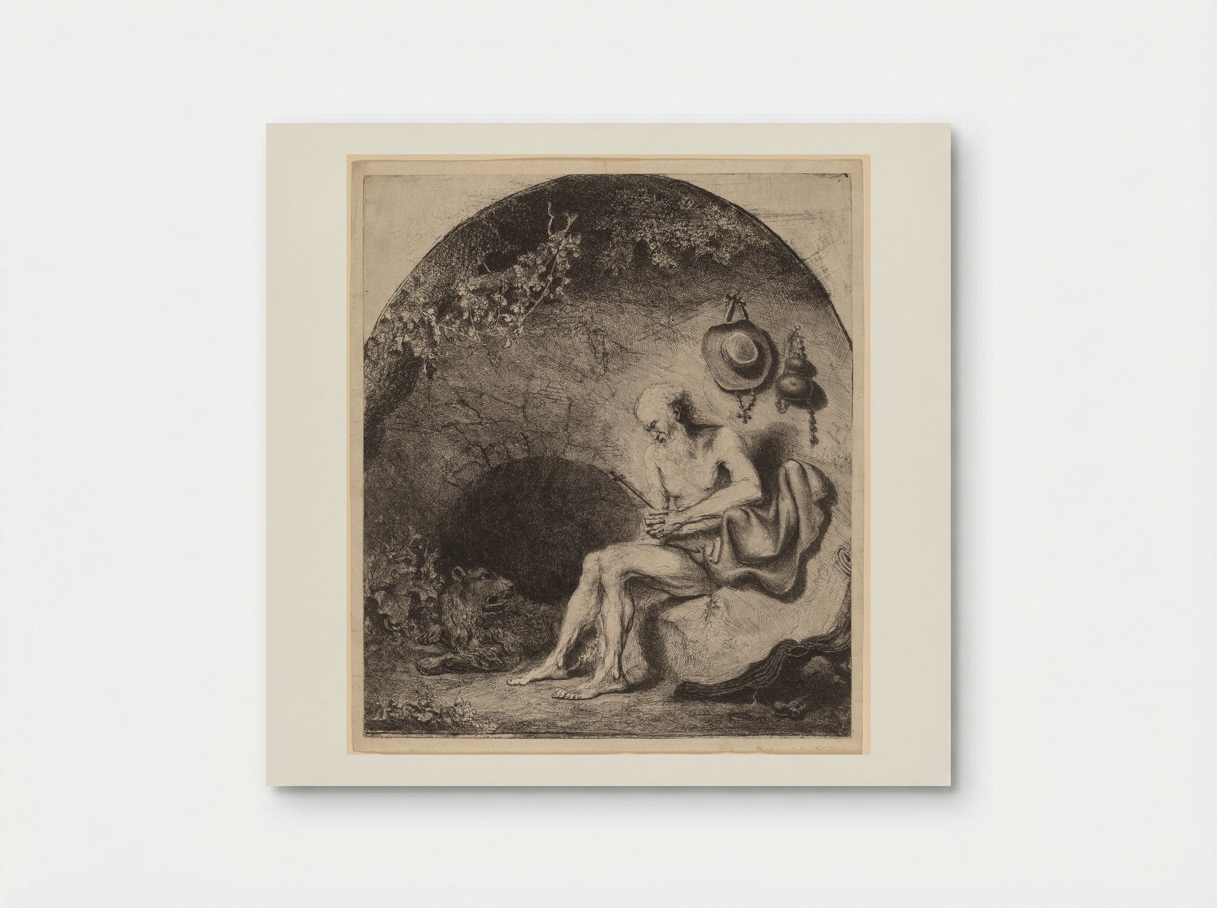Saint Jerome in the Cave - Ferdinand Bol - Poster