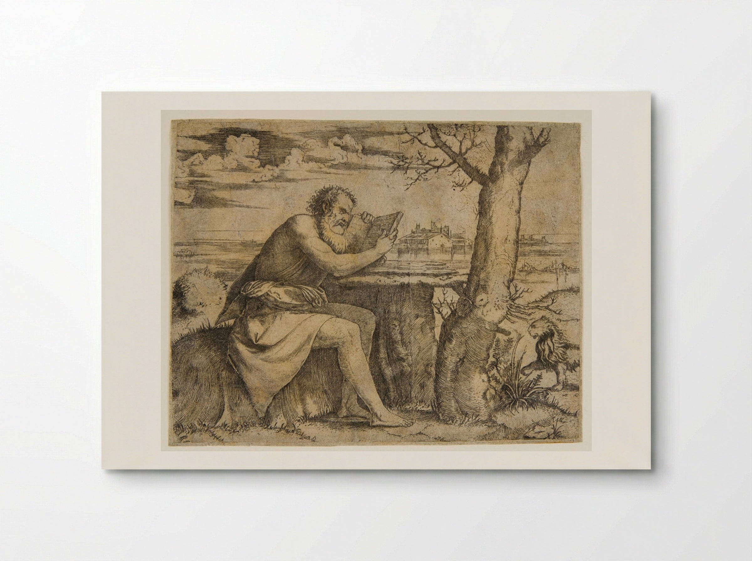 Saint Jerome in the Desert - Marcantonio Raimondi - Poster