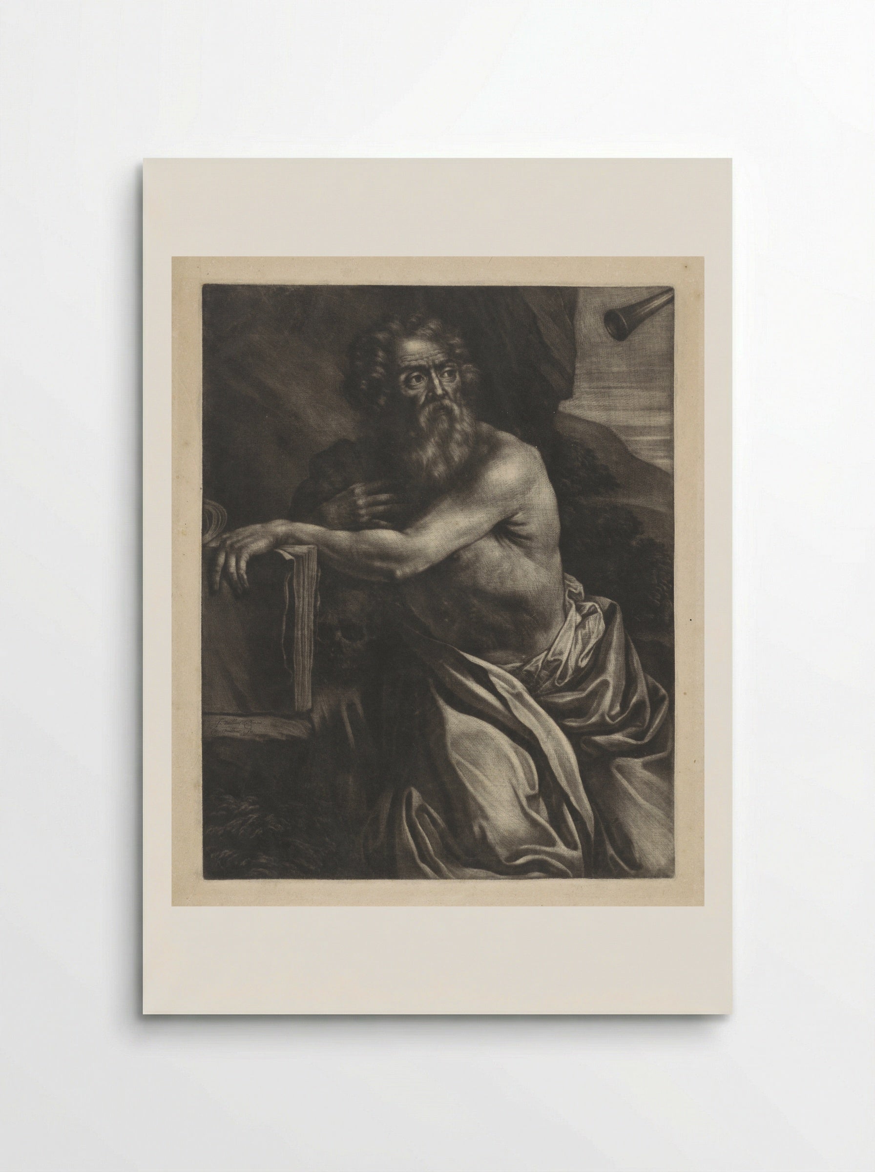 Saint Jerome in the Wilderness - Wallerant Vaillant - Poster