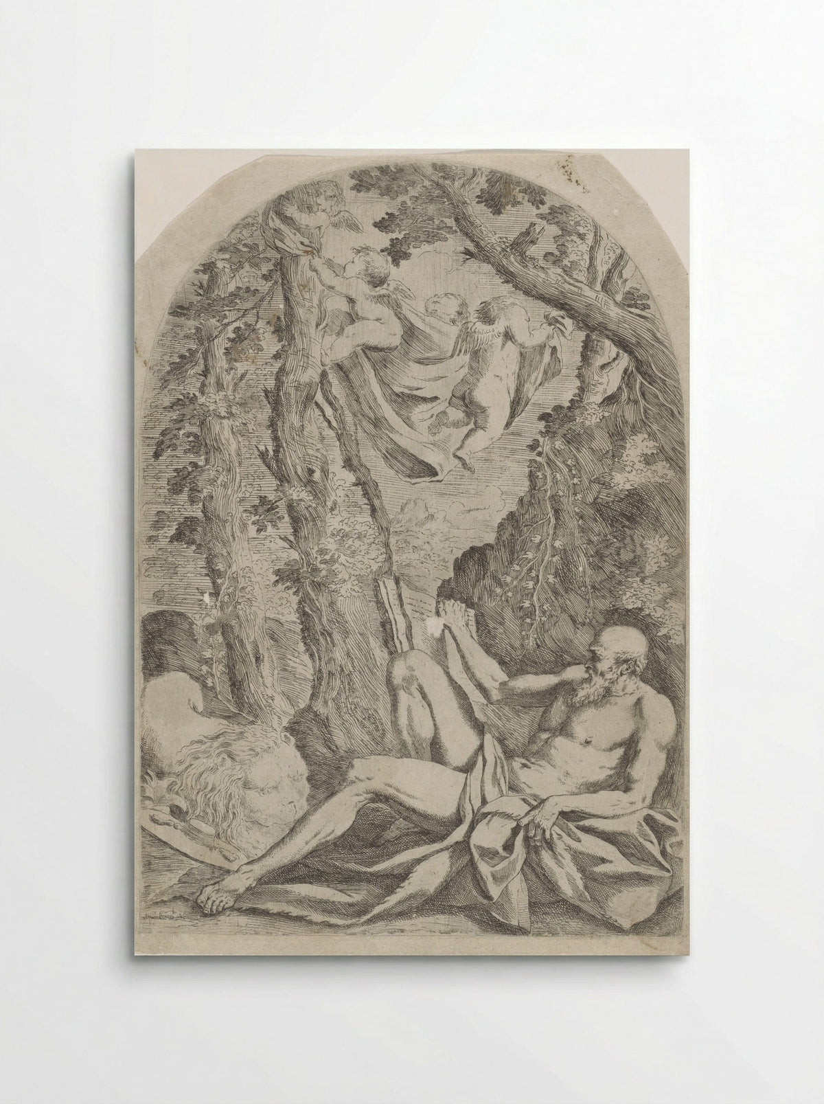 Saint Jerome in the Wilderness - Francesco Amato - Poster
