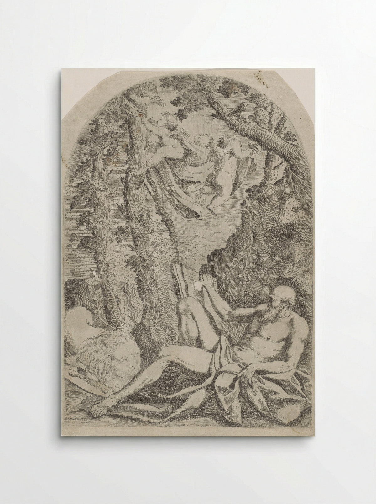 Saint Jerome in the Wilderness - Francesco Amato - Poster