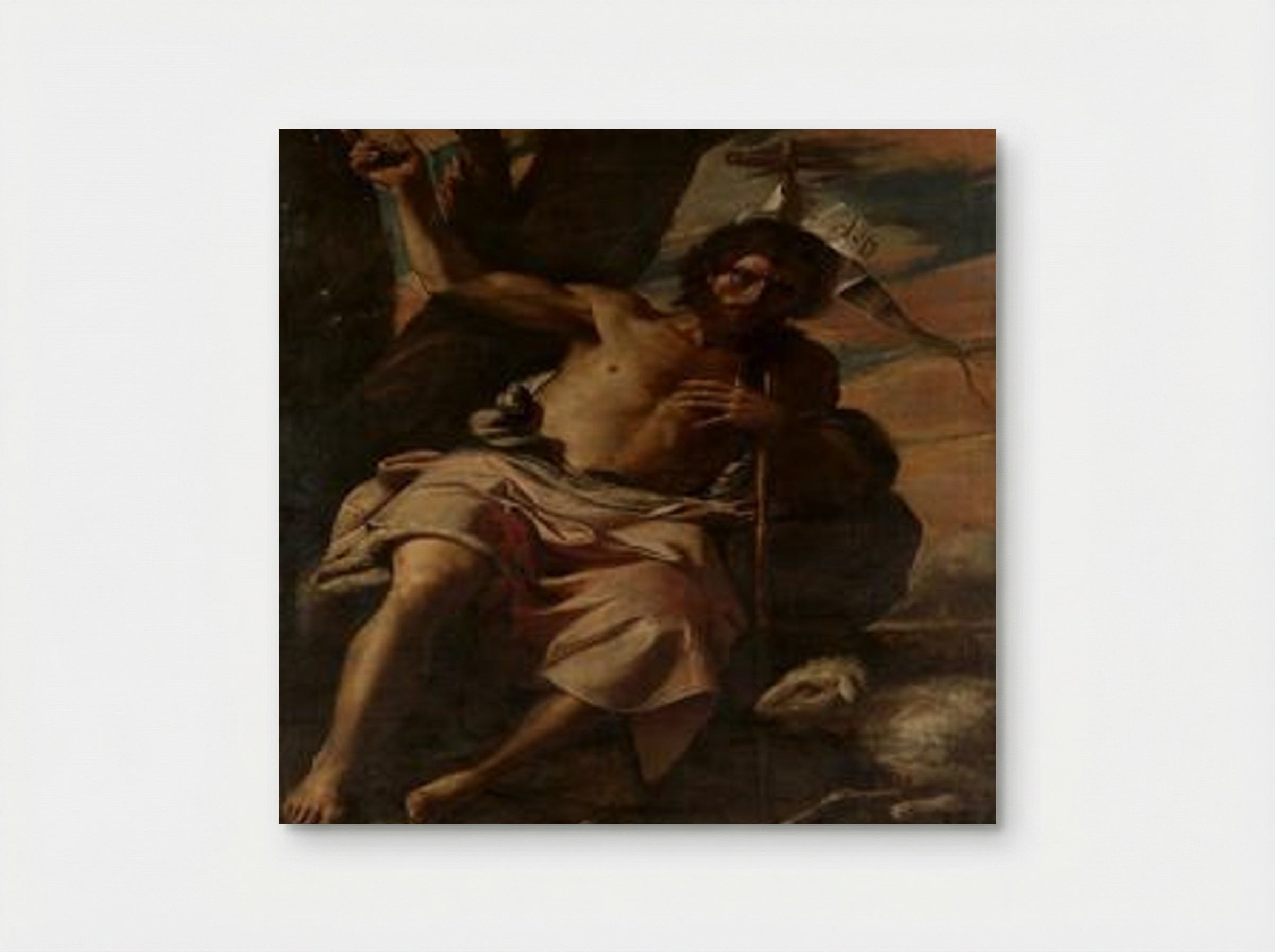 Saint John the Baptist Preaching - Mattia Preti - Poster