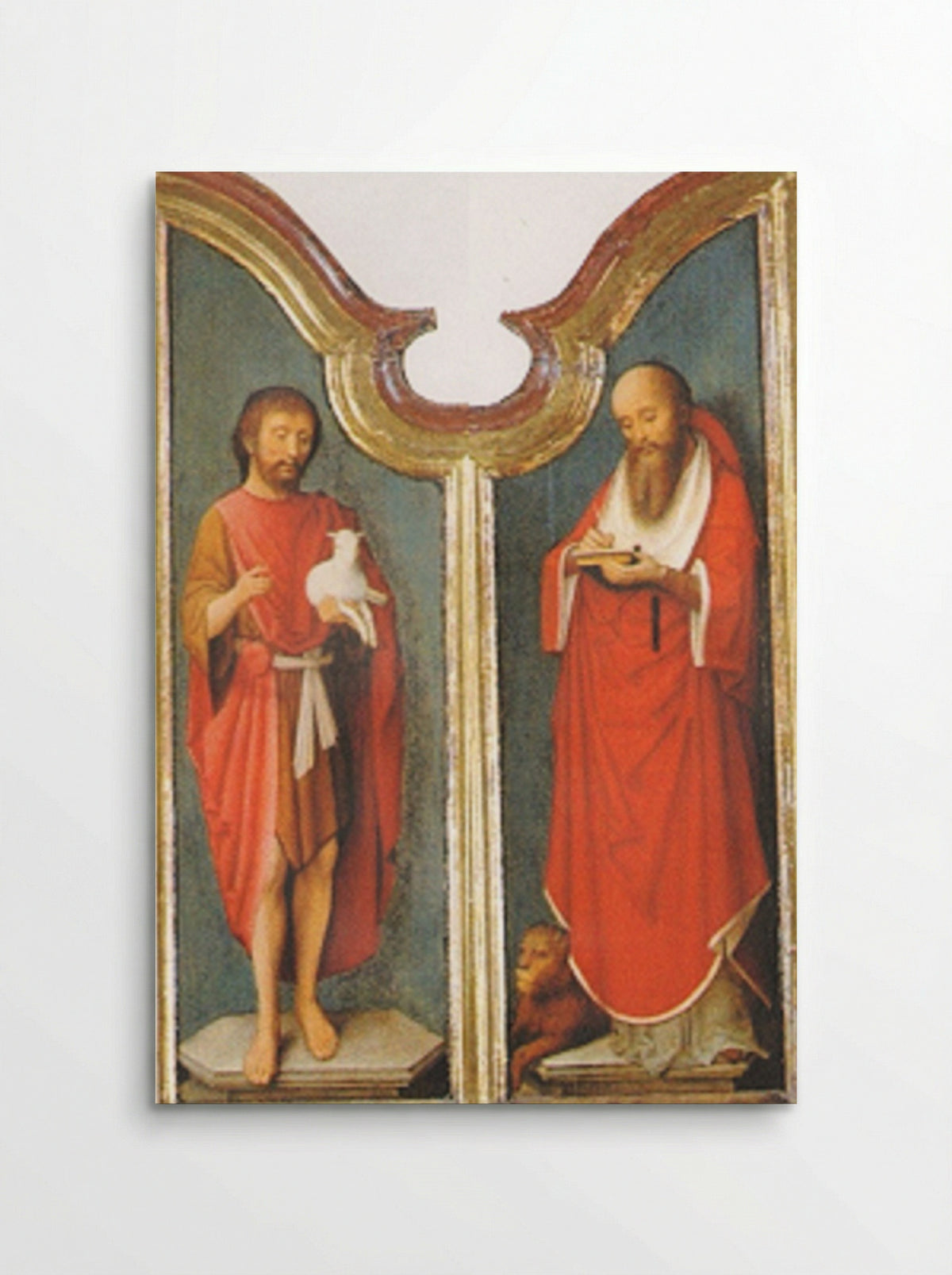 Saint John the Baptist and Saint Jerome - Adriaen Isenbrant - Poster