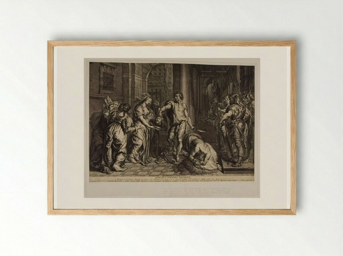 Saint John the Baptist - Lucas Vorsterman I - Framed Print Wood