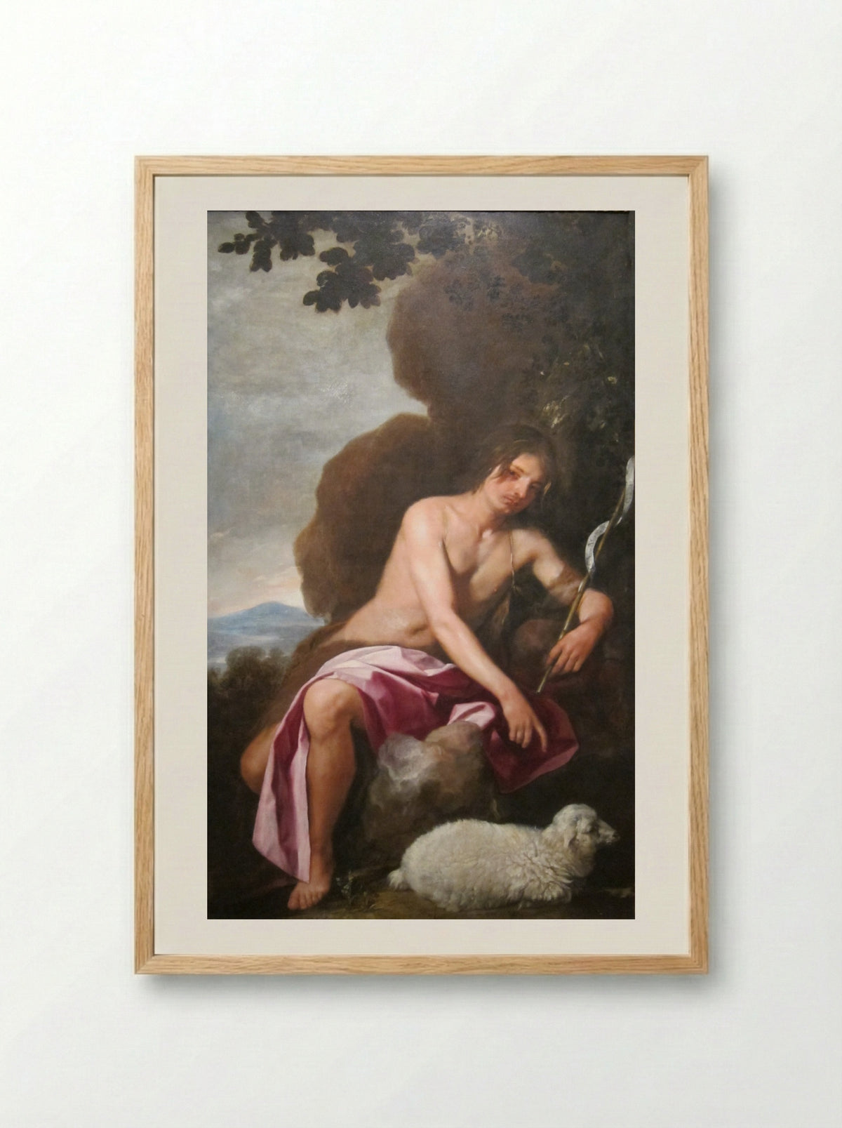 Saint John the Baptist - Alonso Cano - Framed Print Wood