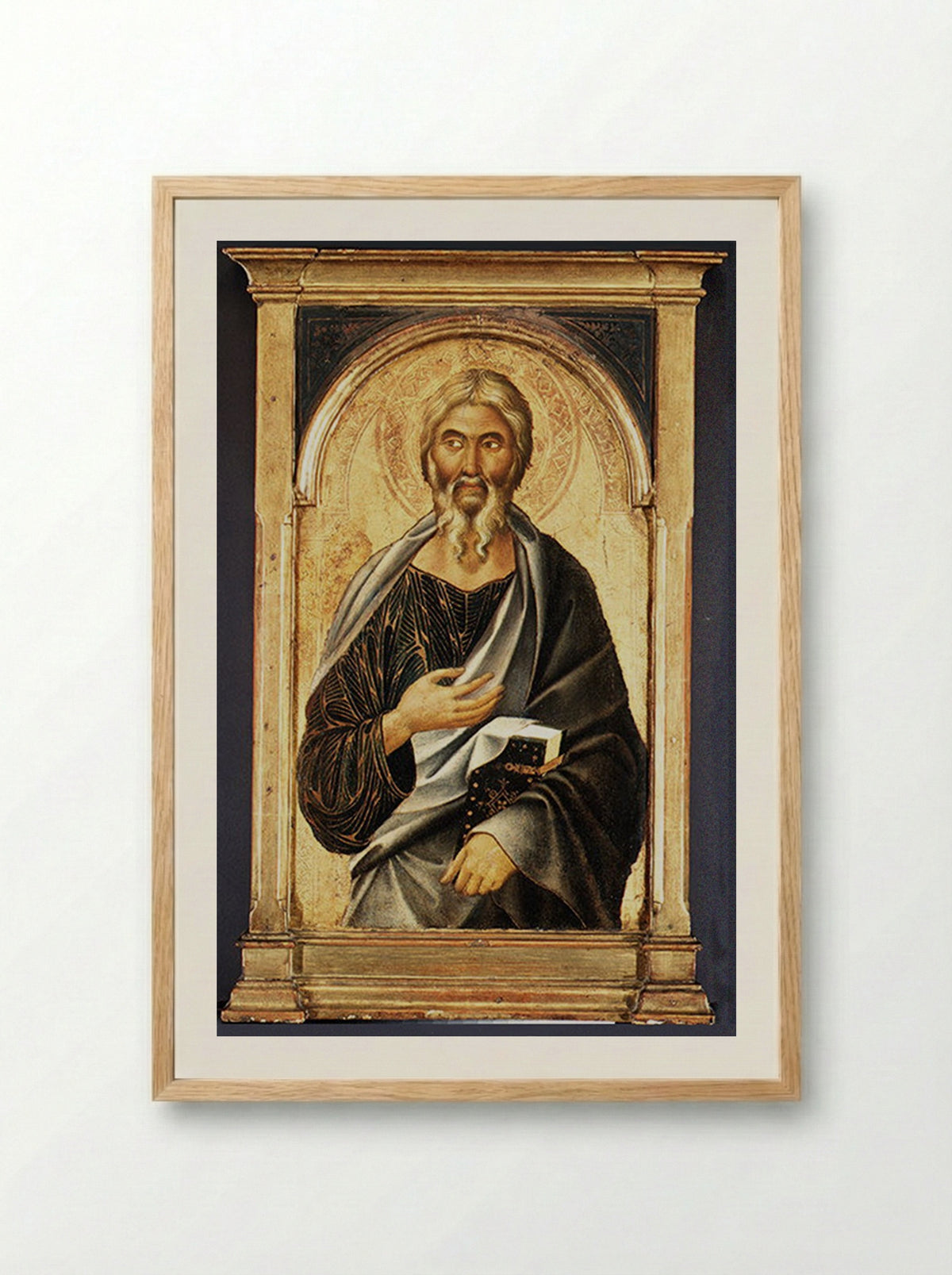 Saint John the Evangelist - Segna di Buonaventura - Framed Print Wood