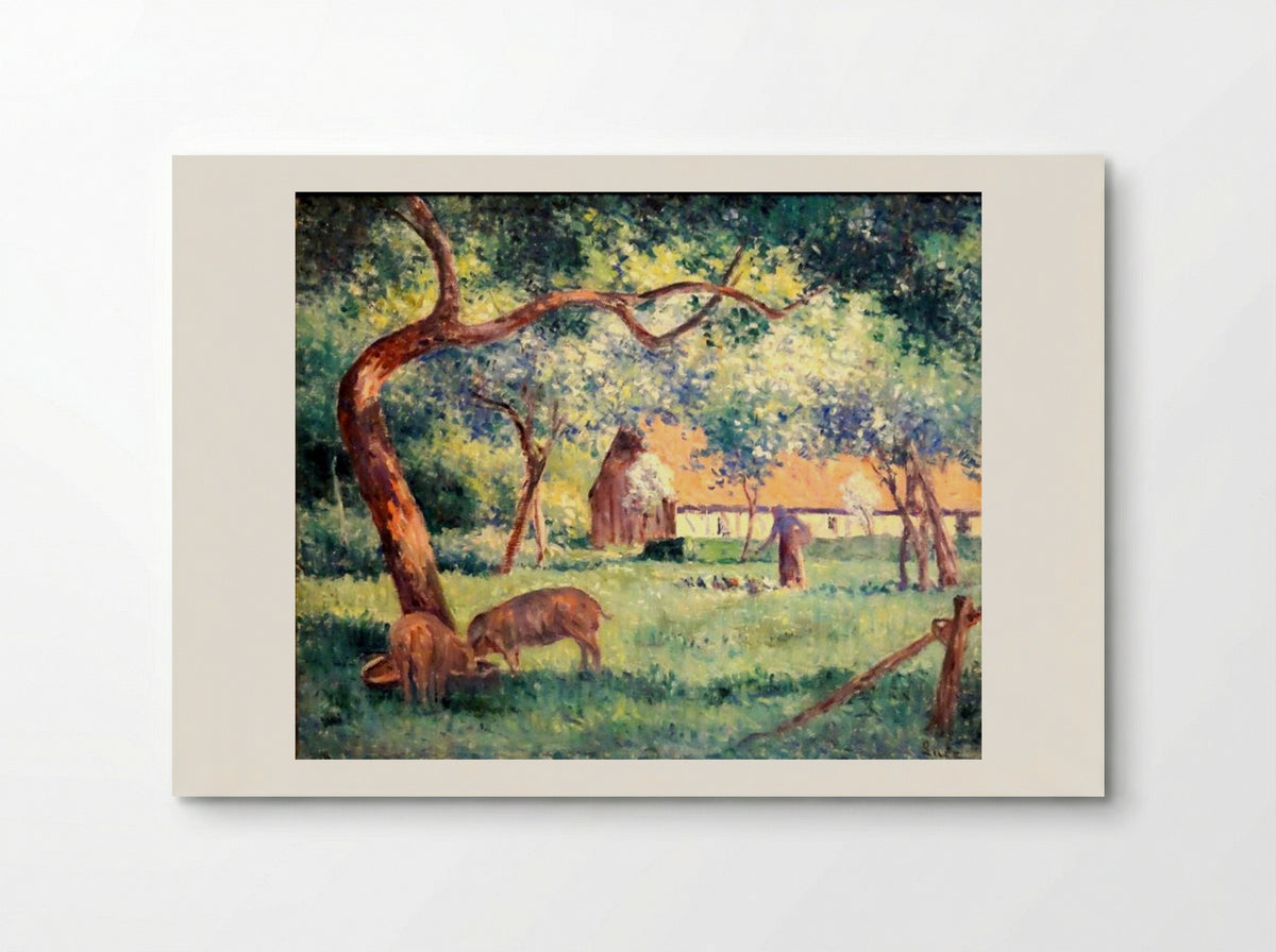 Saint-Laurent-en-Caux, Norman Court - Maximilien Luce - Poster