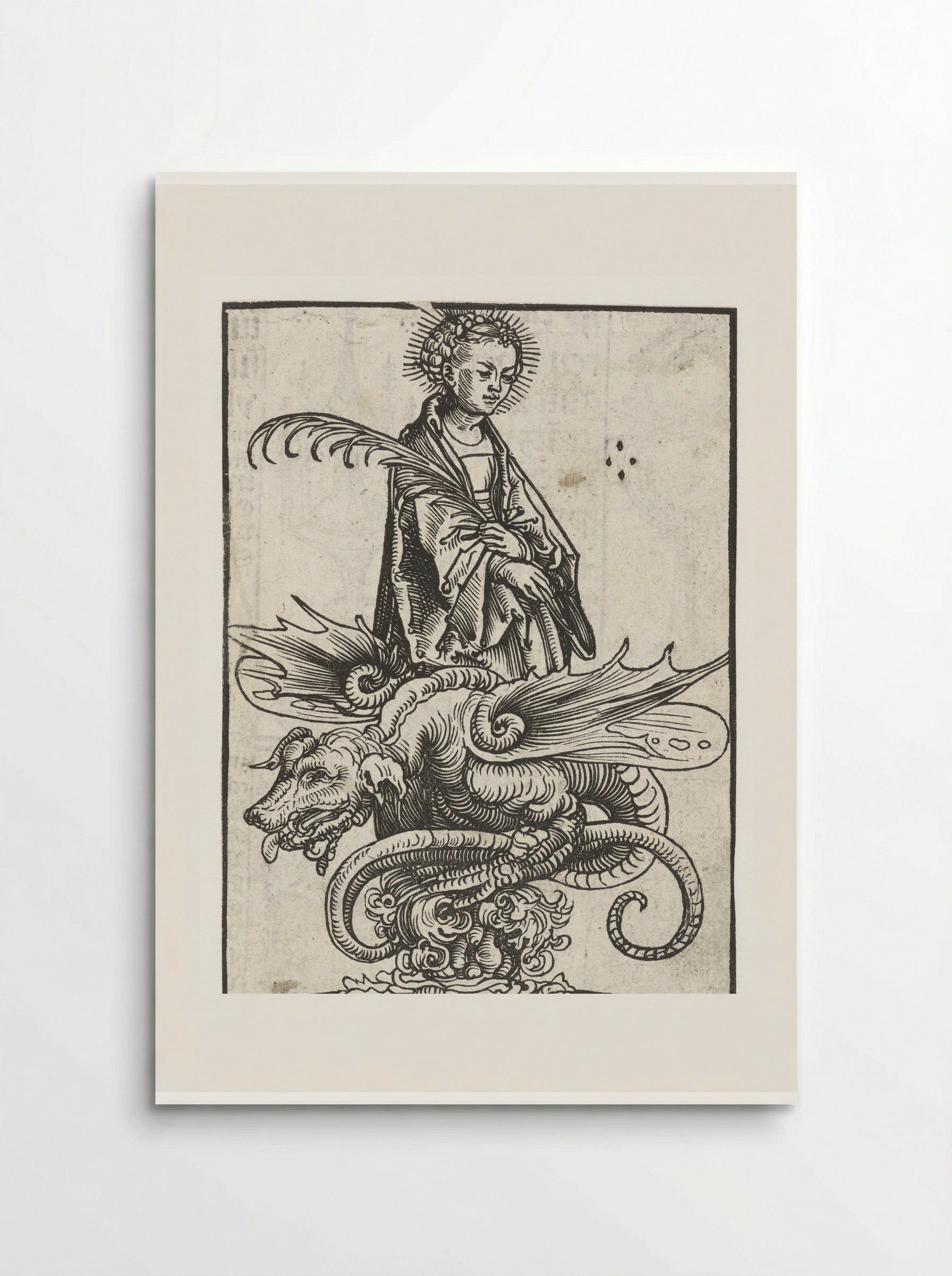 Saint Margaret and the Dragon - Lucas Cranach the Elder - Poster