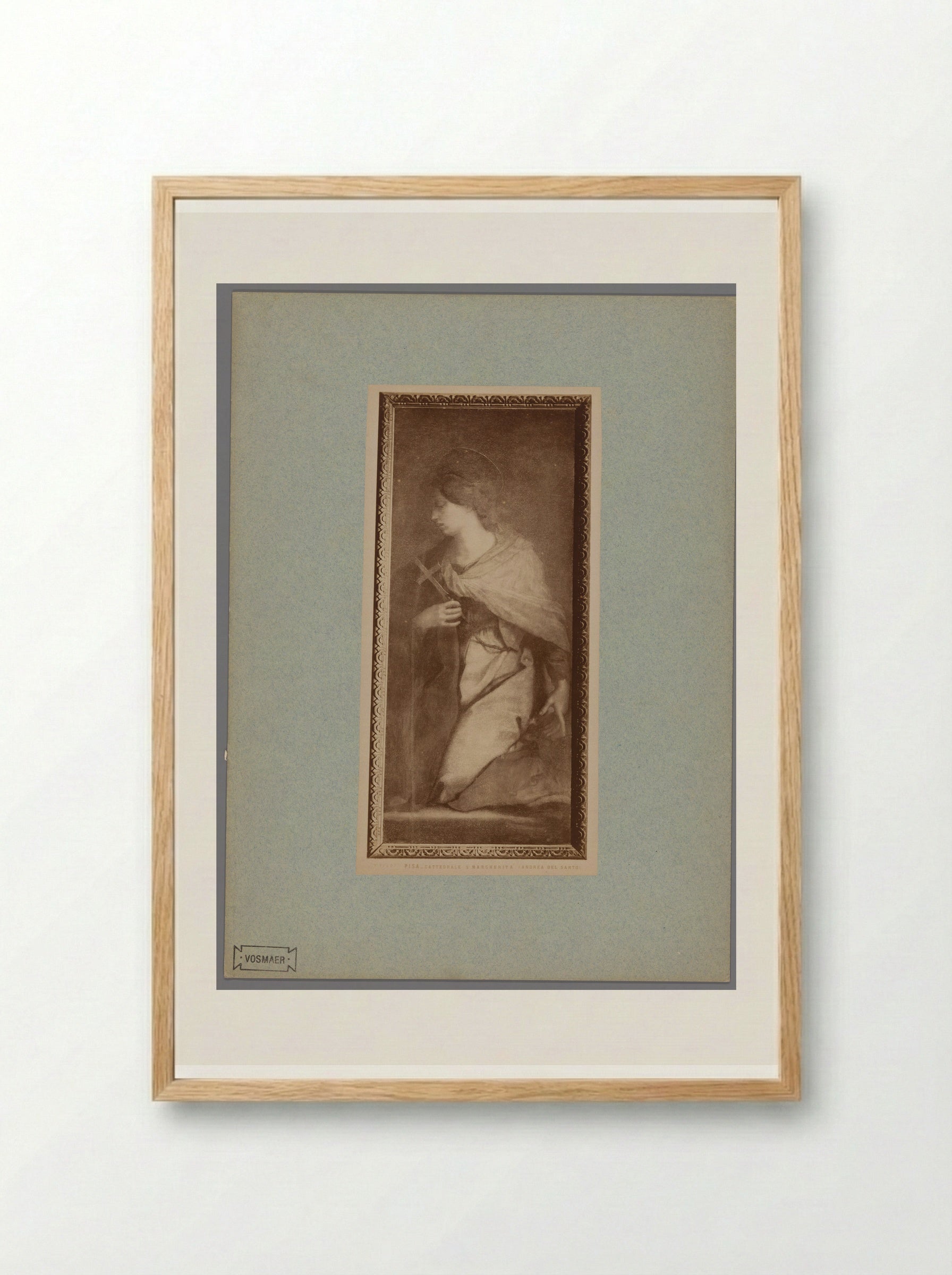 Saint Margaret of Antioch (After Andrea del Sarto) - Fratelli Alinari - Framed Print Wood