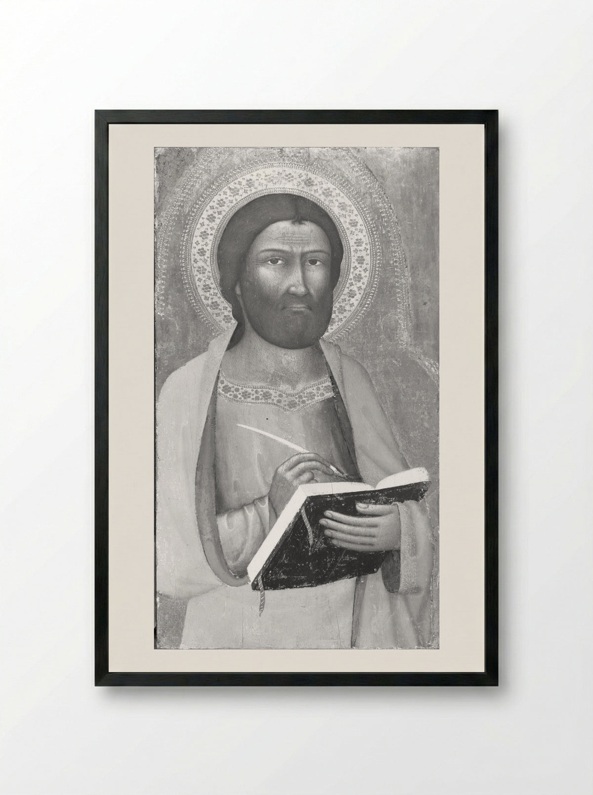 Saint Mark - Andrea Vanni - Framed Print Black