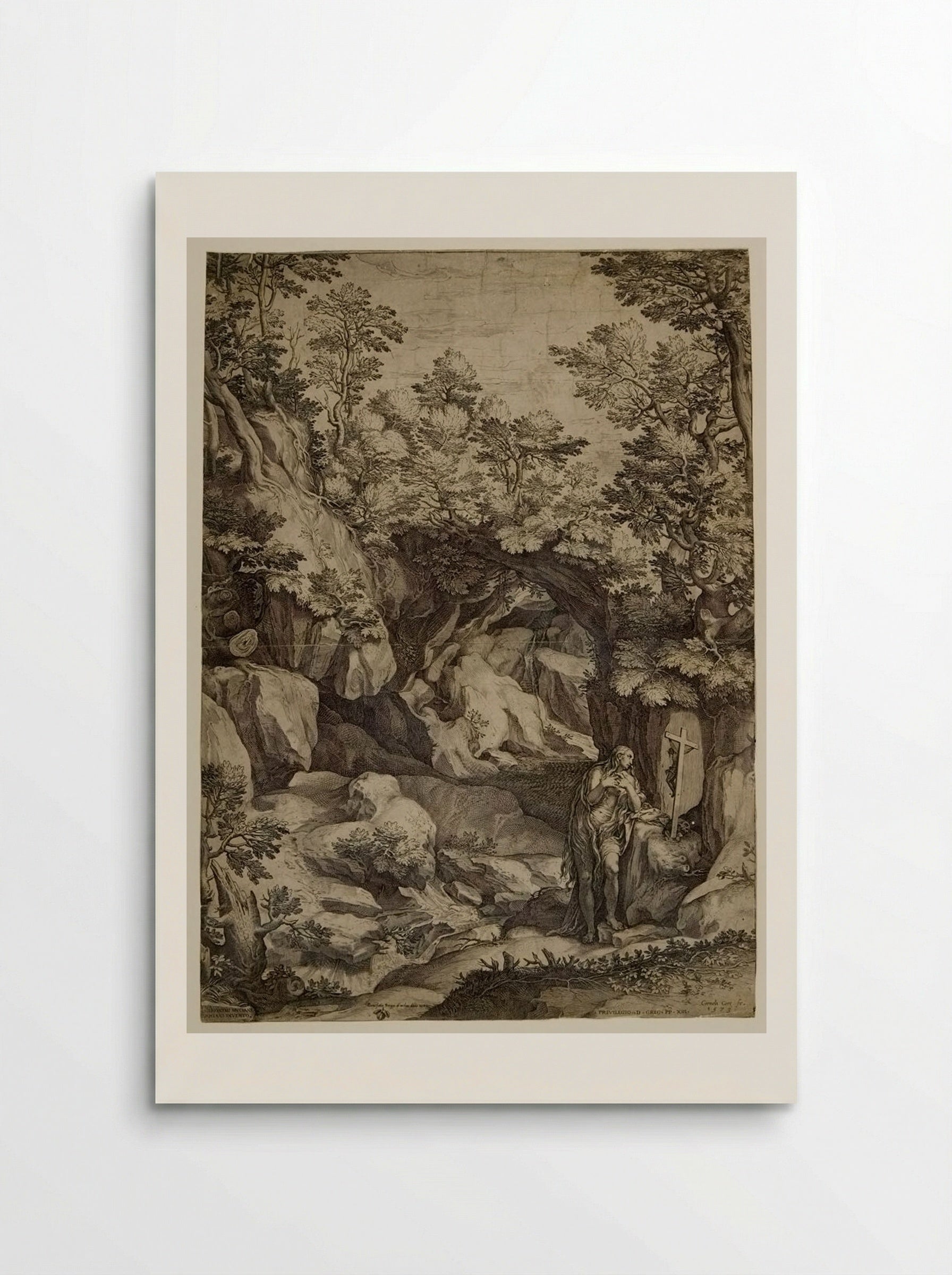 Saint Mary Magdalen - Cornelis Cort - Poster