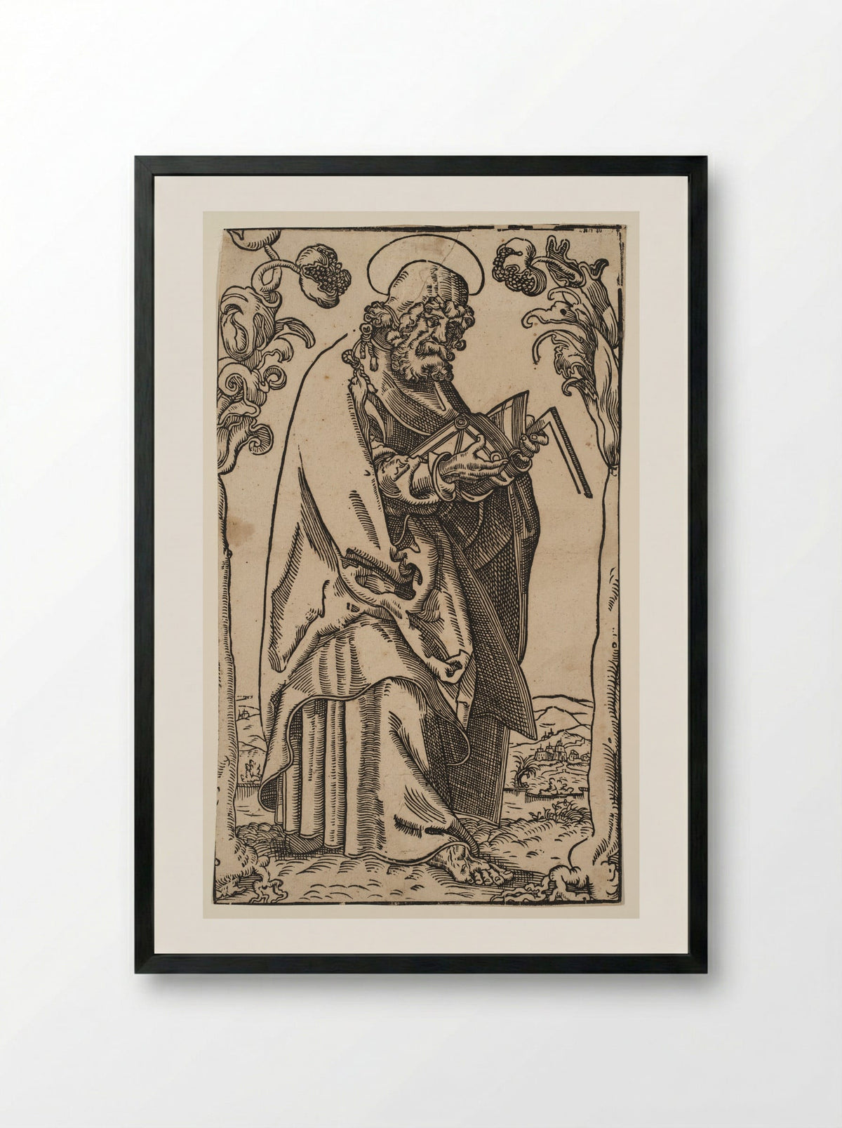 Saint Matthew - Lucas Cranach the Elder - Framed Print Black