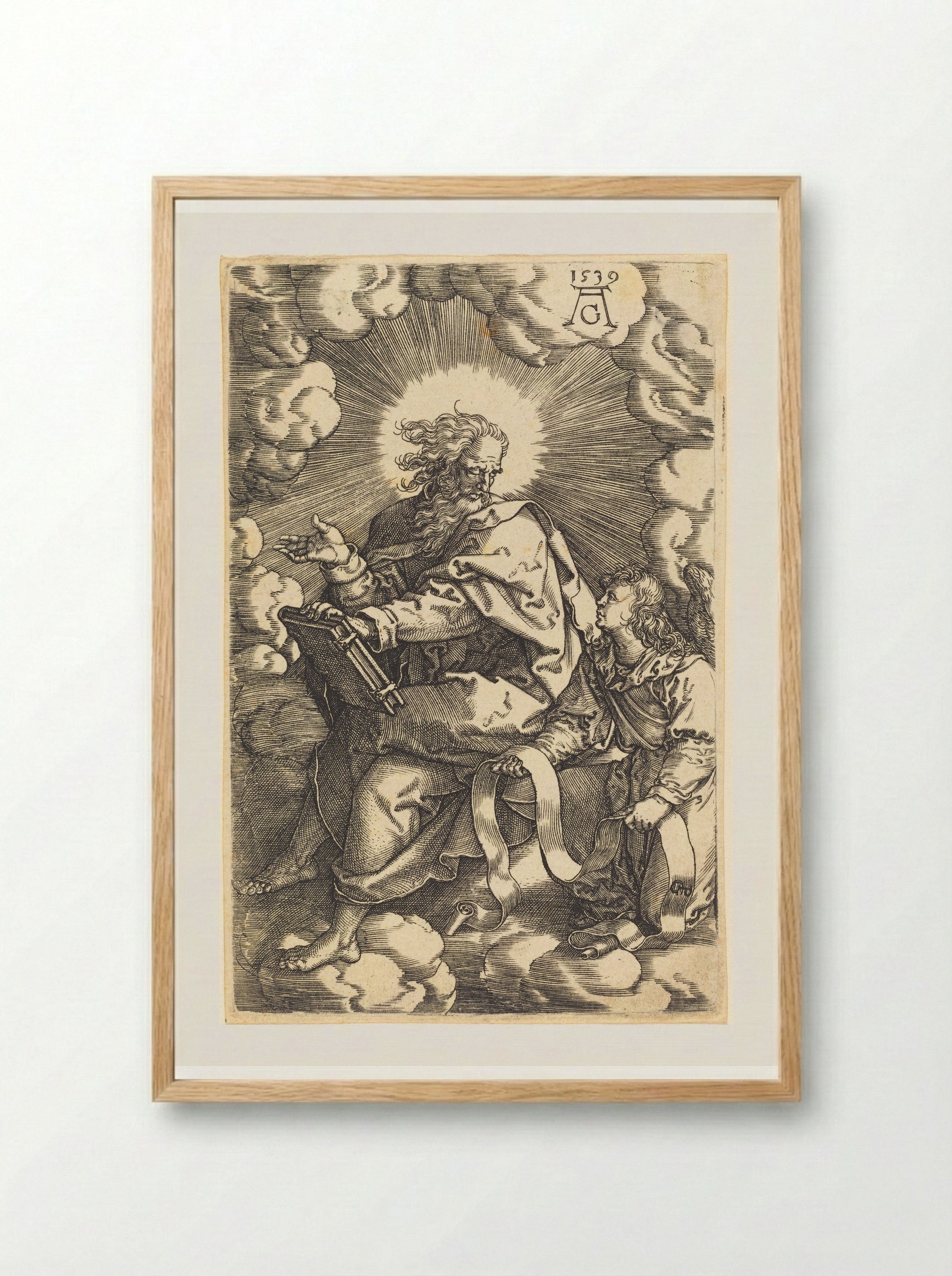 Saint Matthew - Heinrich Aldegrever - Framed Print Wood