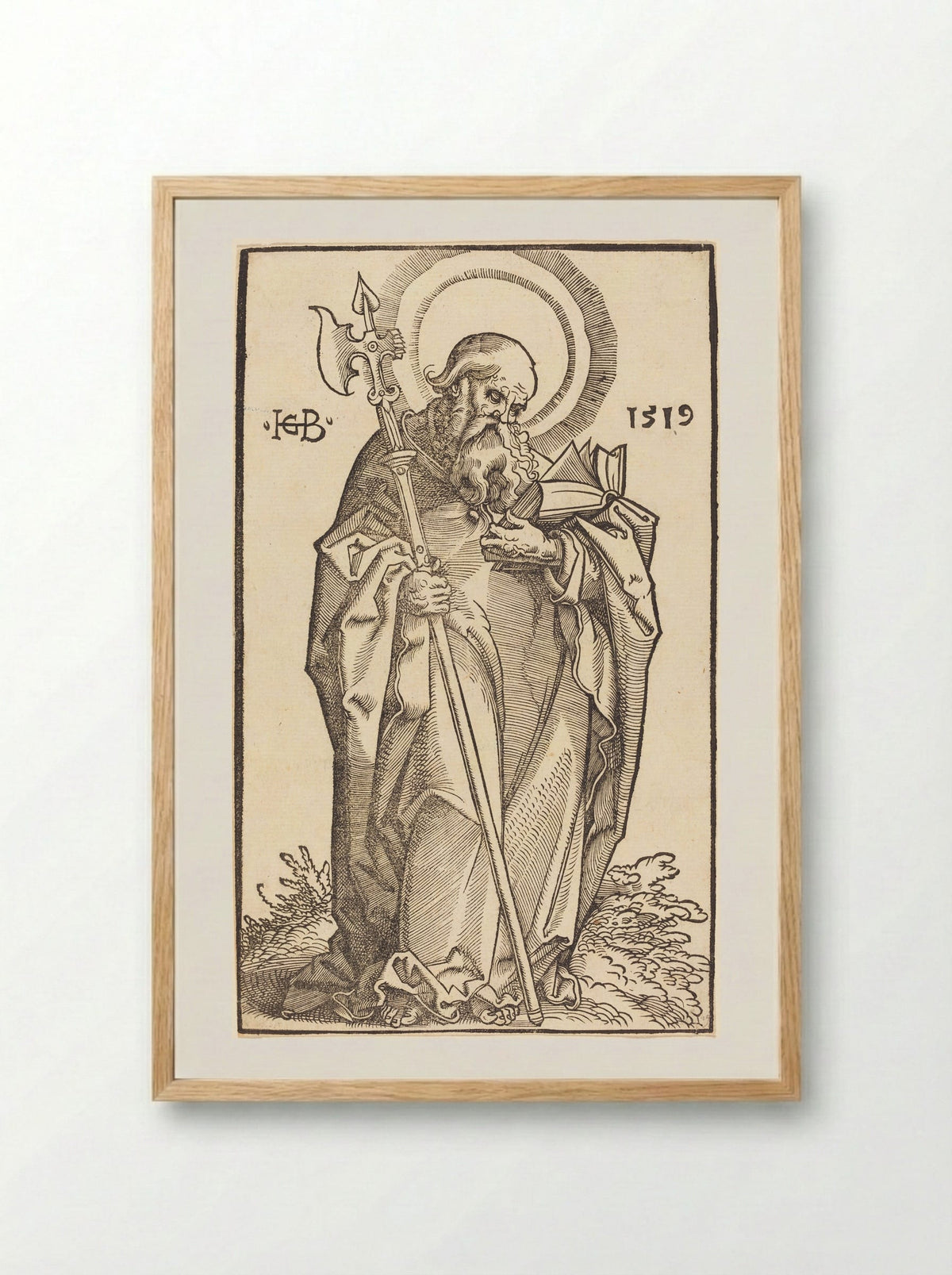 Saint Matthew - Hans Baldung Grien - Framed Print Wood