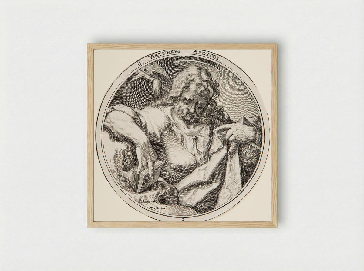 Saint Matthew - Zacharias Dolendo - Framed Print Wood