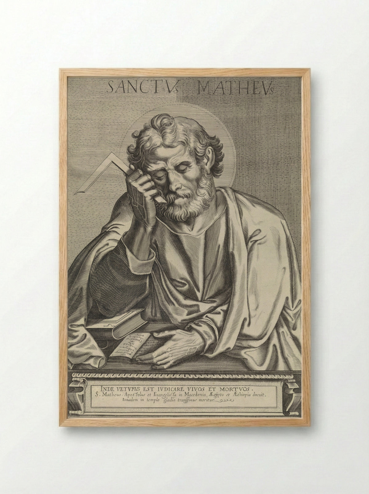 Saint Matthew - Egbert van Panderen - Framed Print Wood