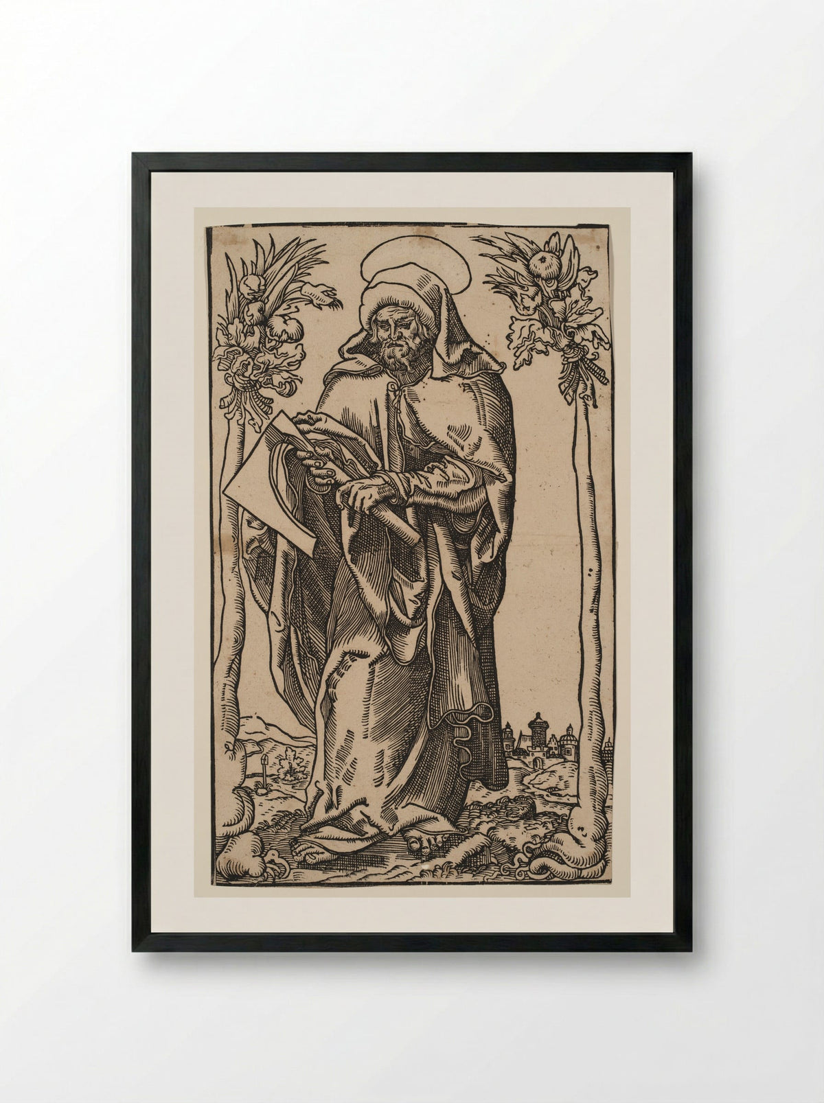 Saint Matthias - Lucas Cranach the Elder - Framed Print Black