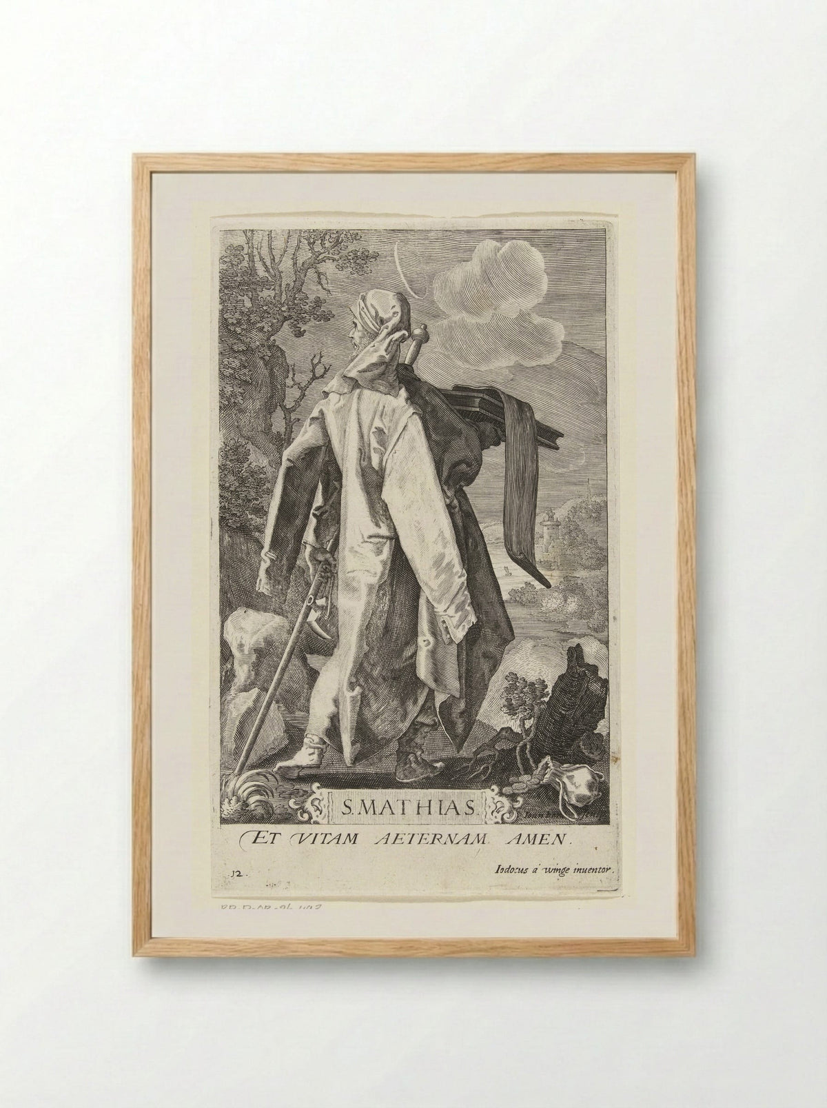 Saint Matthias - Aegidius Sadeler (II) - Framed Print Wood