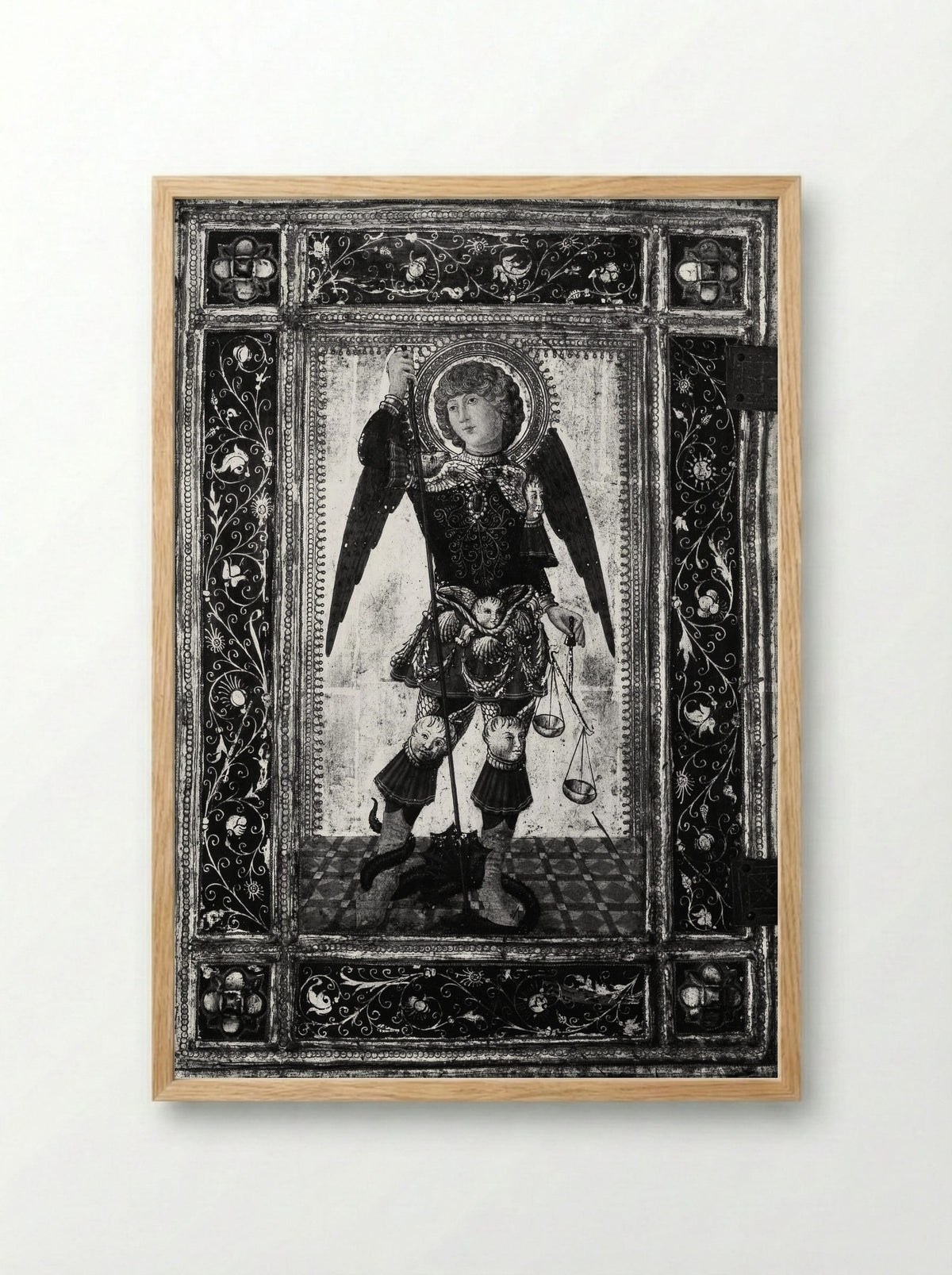 Saint Michael - Neroccio de' Landi - Framed Print Wood
