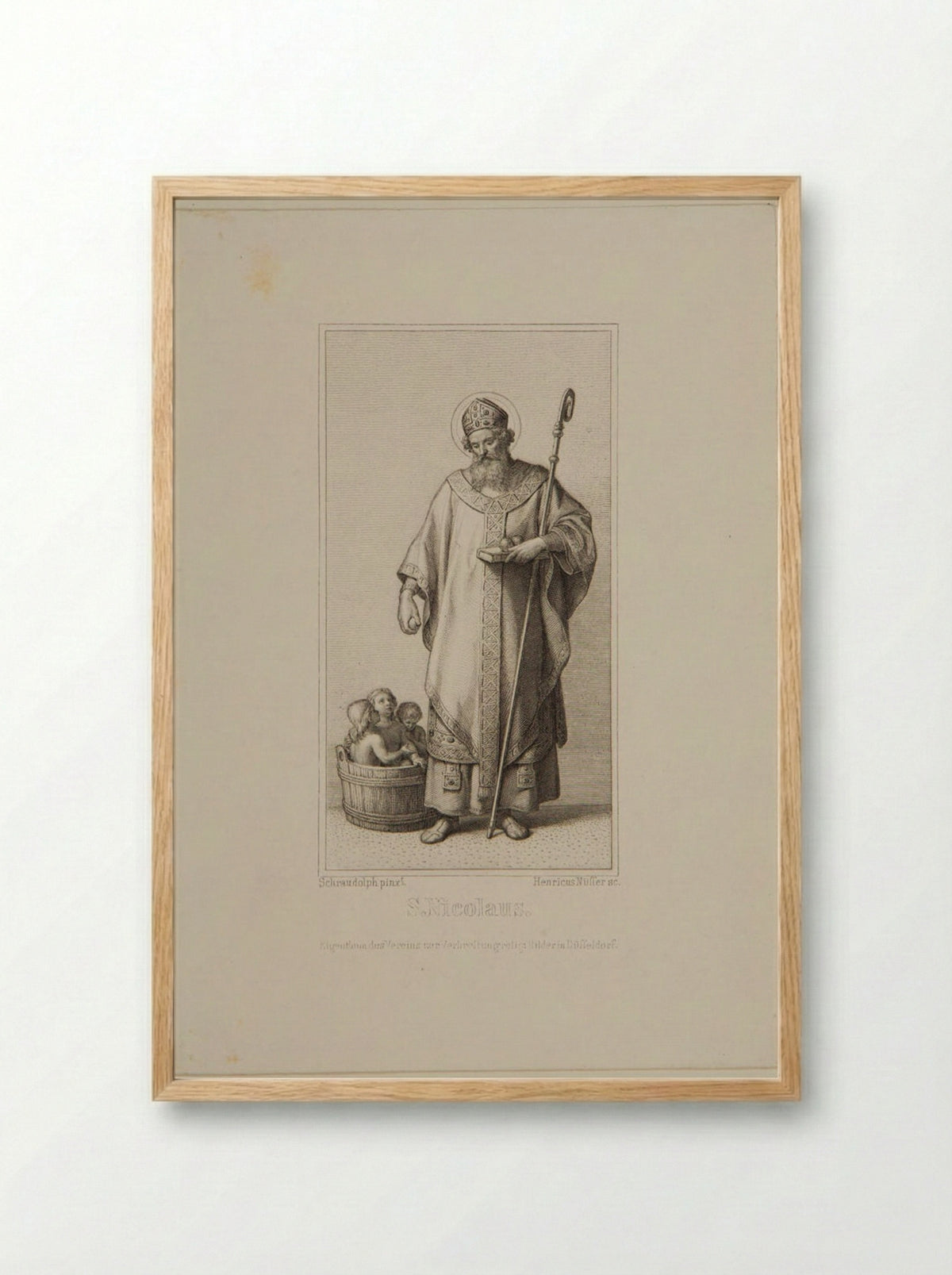 Saint Nicholas of Myra - Heinrich Nüsser - Framed Print Wood