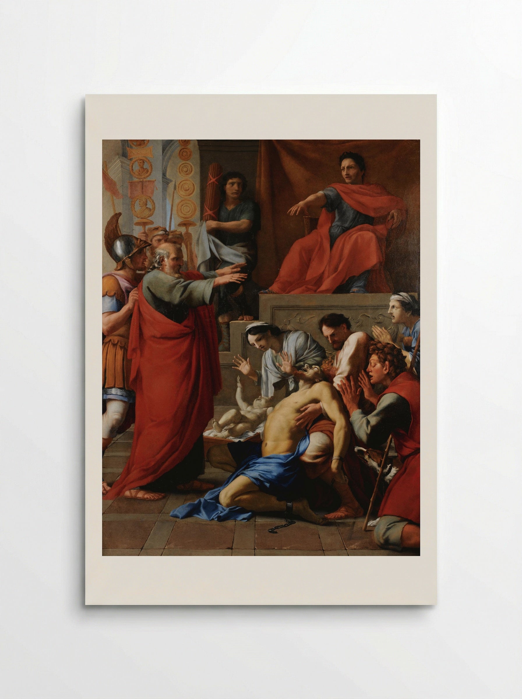 Saint Paul Preaching at Ephesus - Eustache Le Sueur - Poster