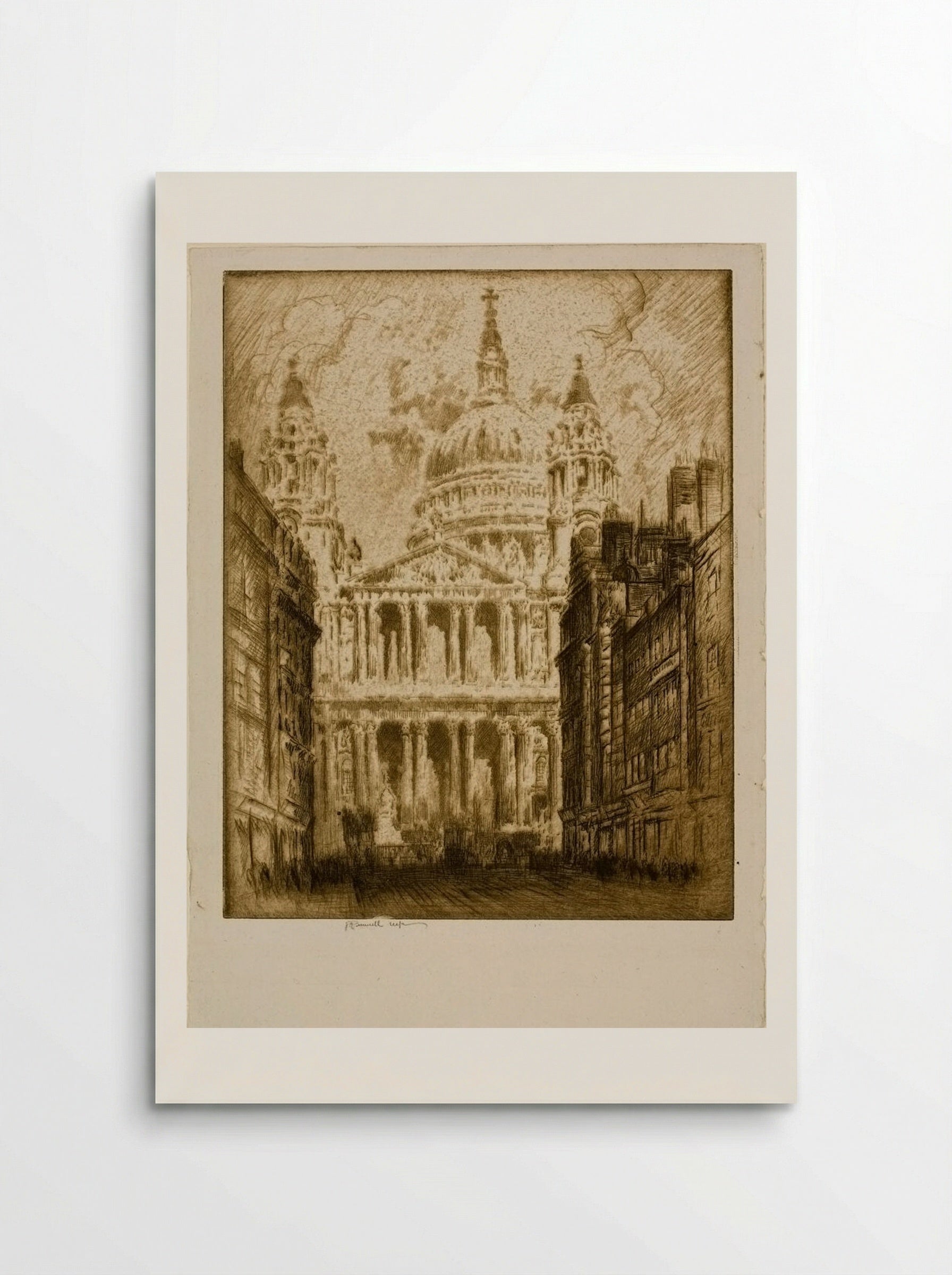 Saint Paul's, Fleet Street - Joseph Pennell - Poster