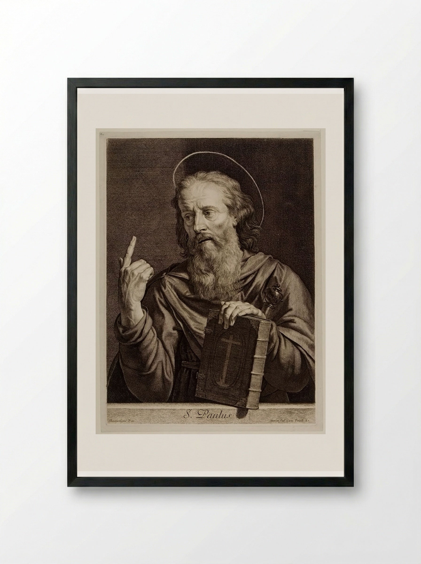 Saint Paul - Jean Morin - Framed Print Black
