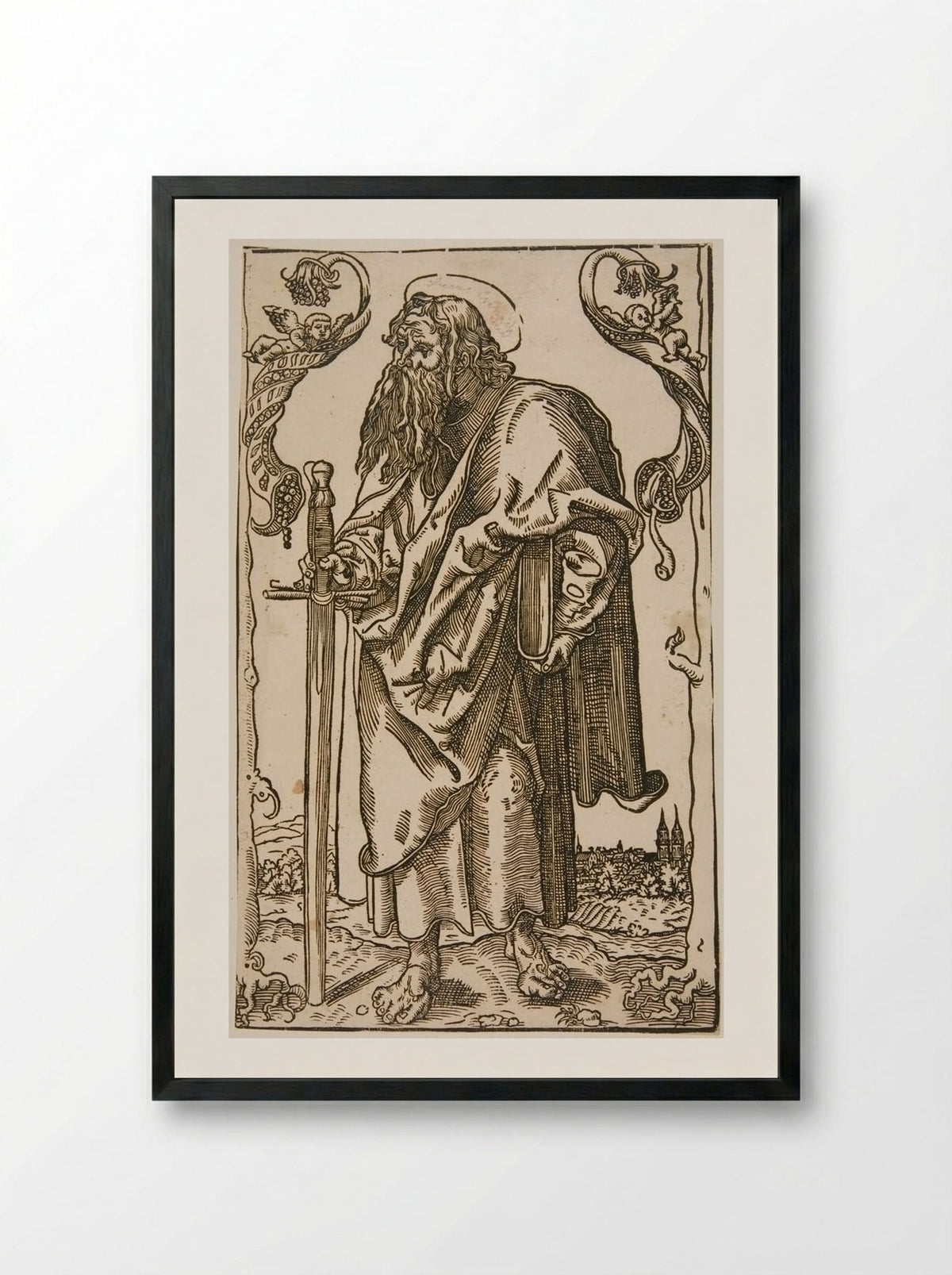 Saint Paul - Lucas Cranach the Elder - Framed Print Black