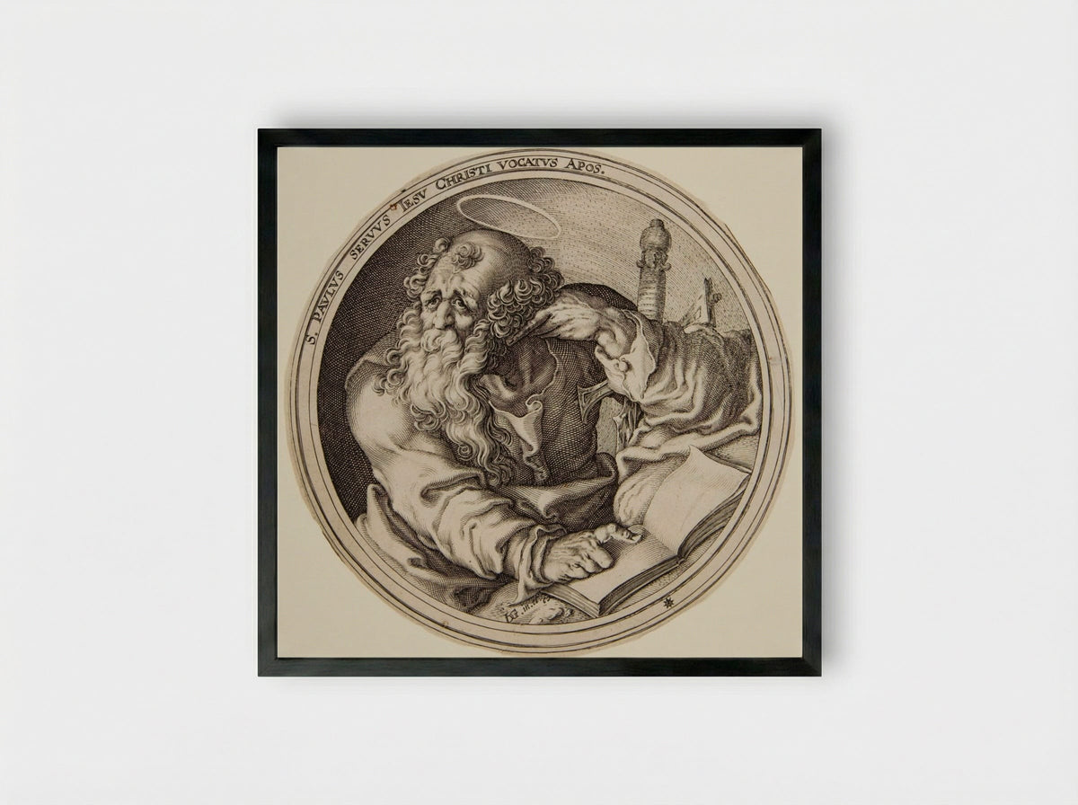 Saint Paul - Zacharias Dolendo - Framed Print Black