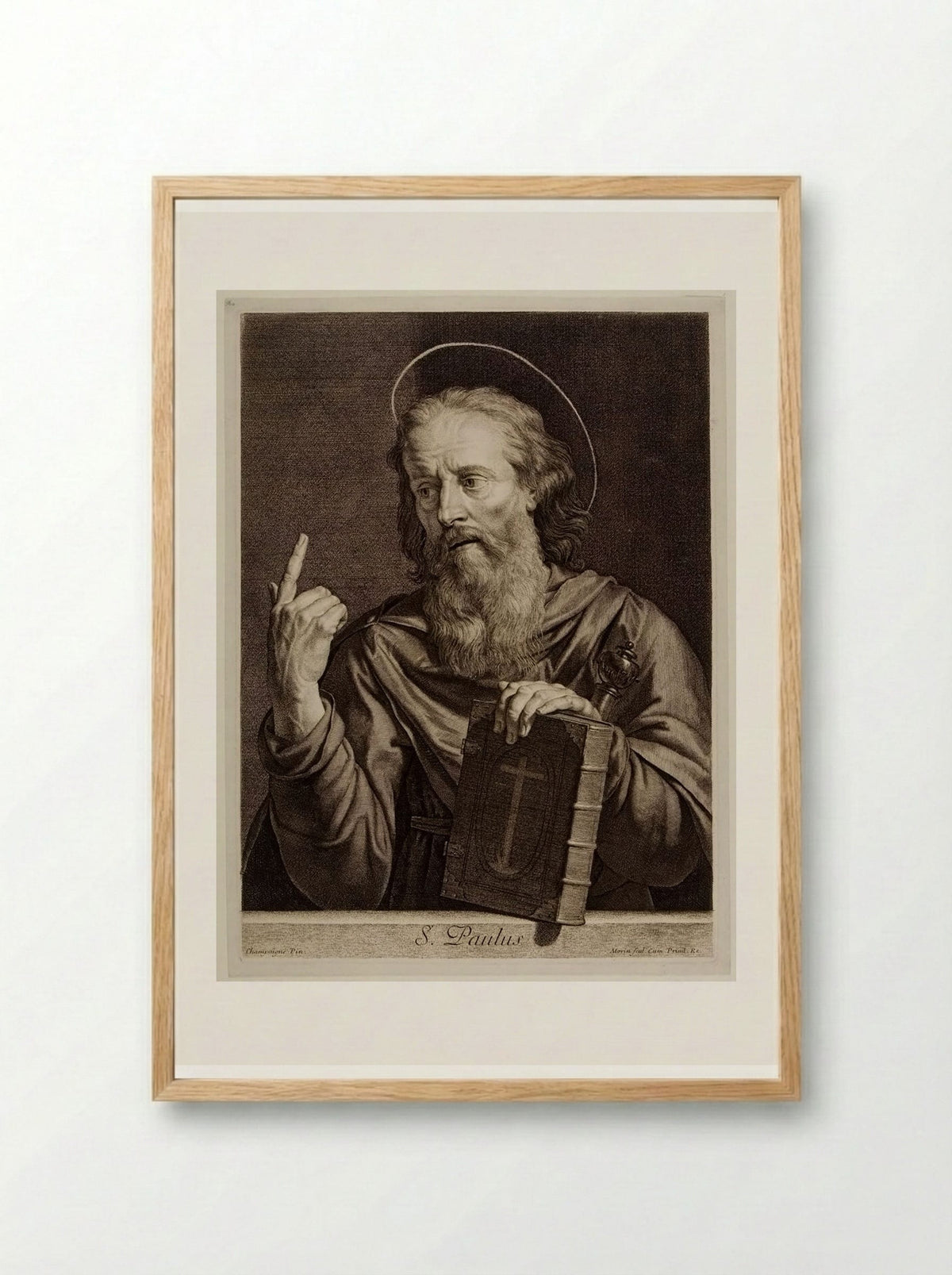 Saint Paul - Jean Morin - Framed Print Wood