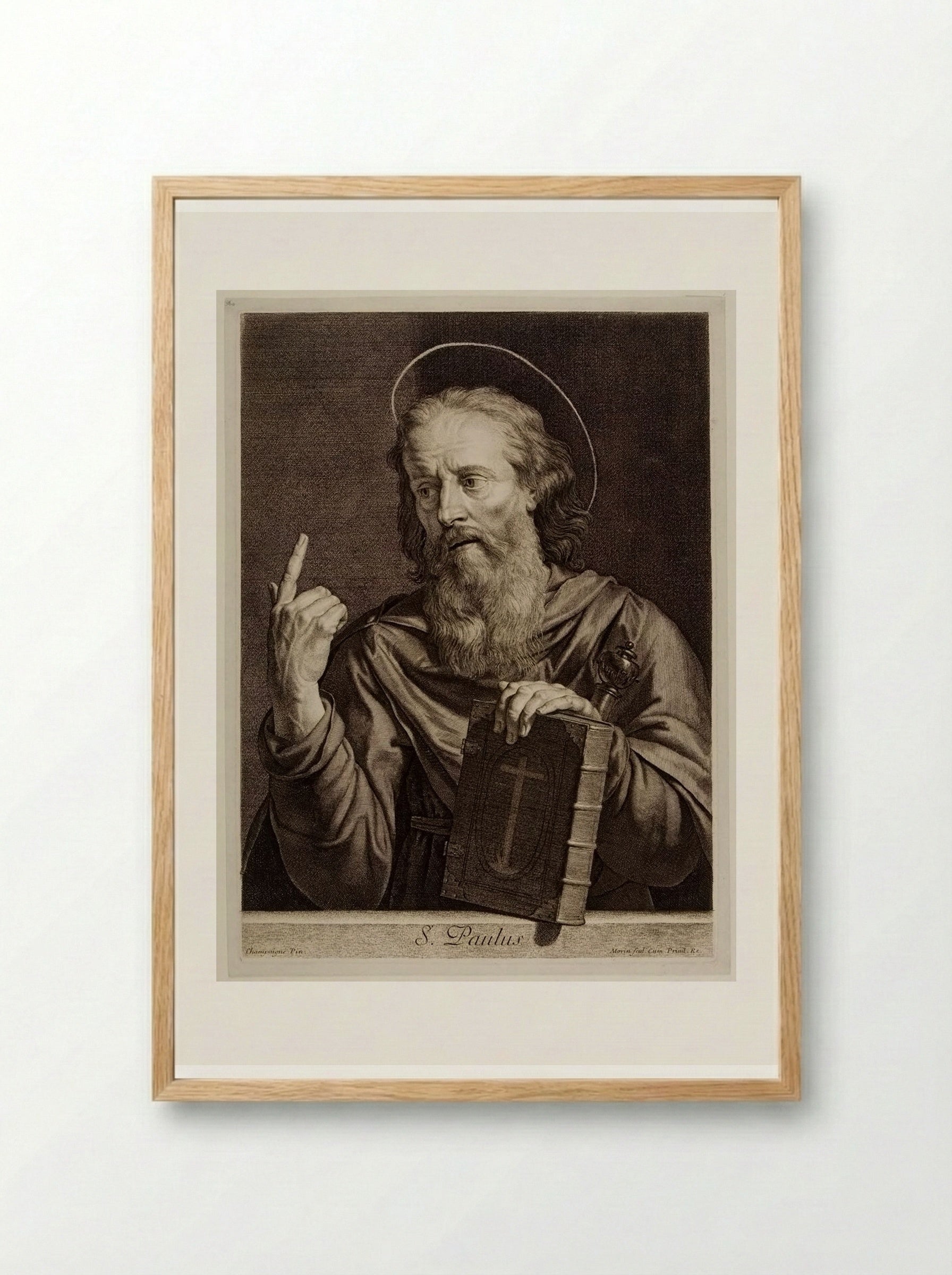 Saint Paul - Jean Morin - Framed Print Wood