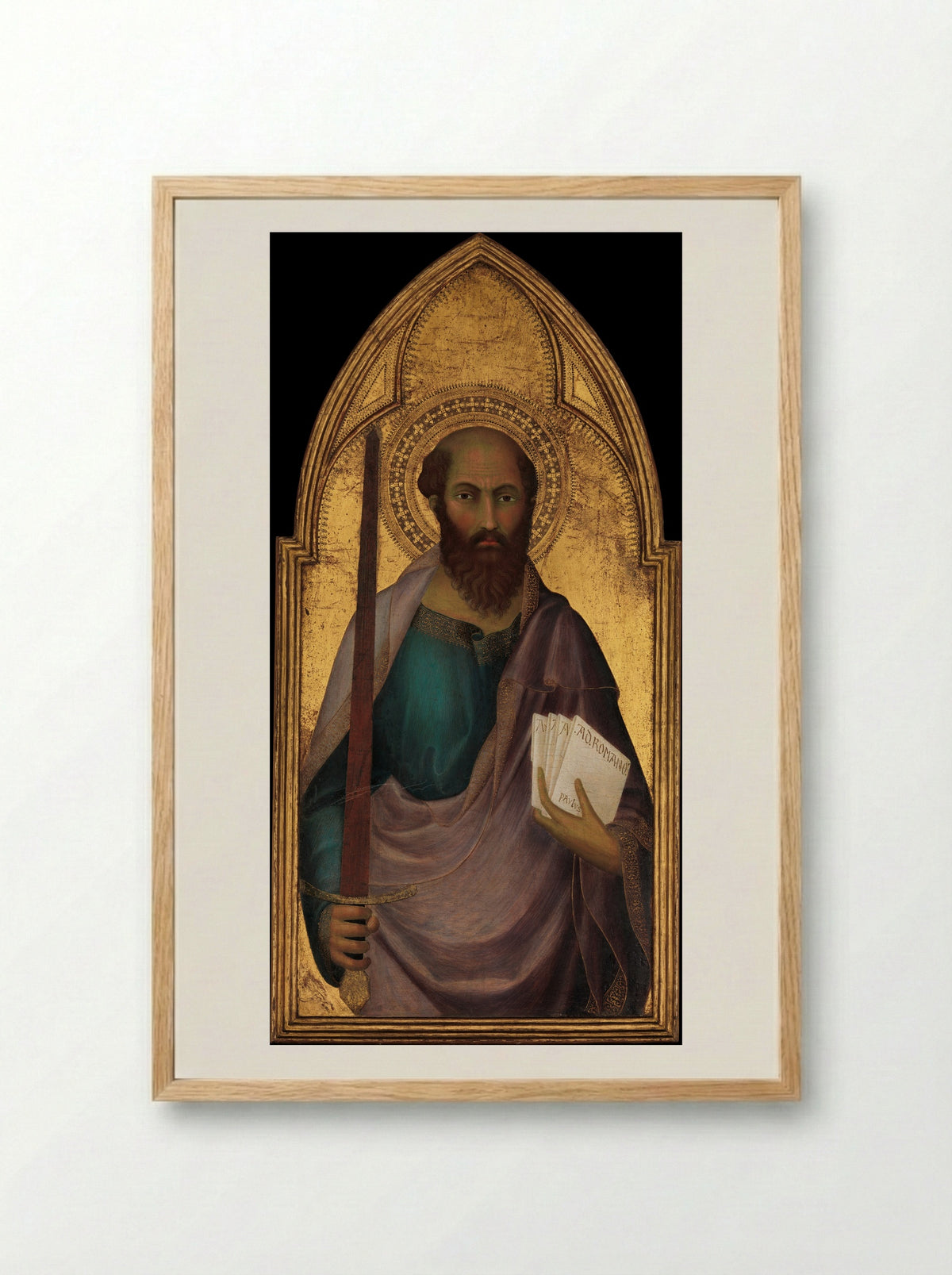 Saint Paul - Lippo Memmi - Framed Print Wood