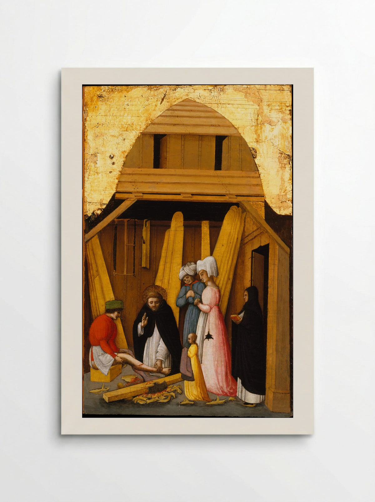 Saint Peter Martyr Healing the Leg of a Young Man - Antonio Vivarini - Poster