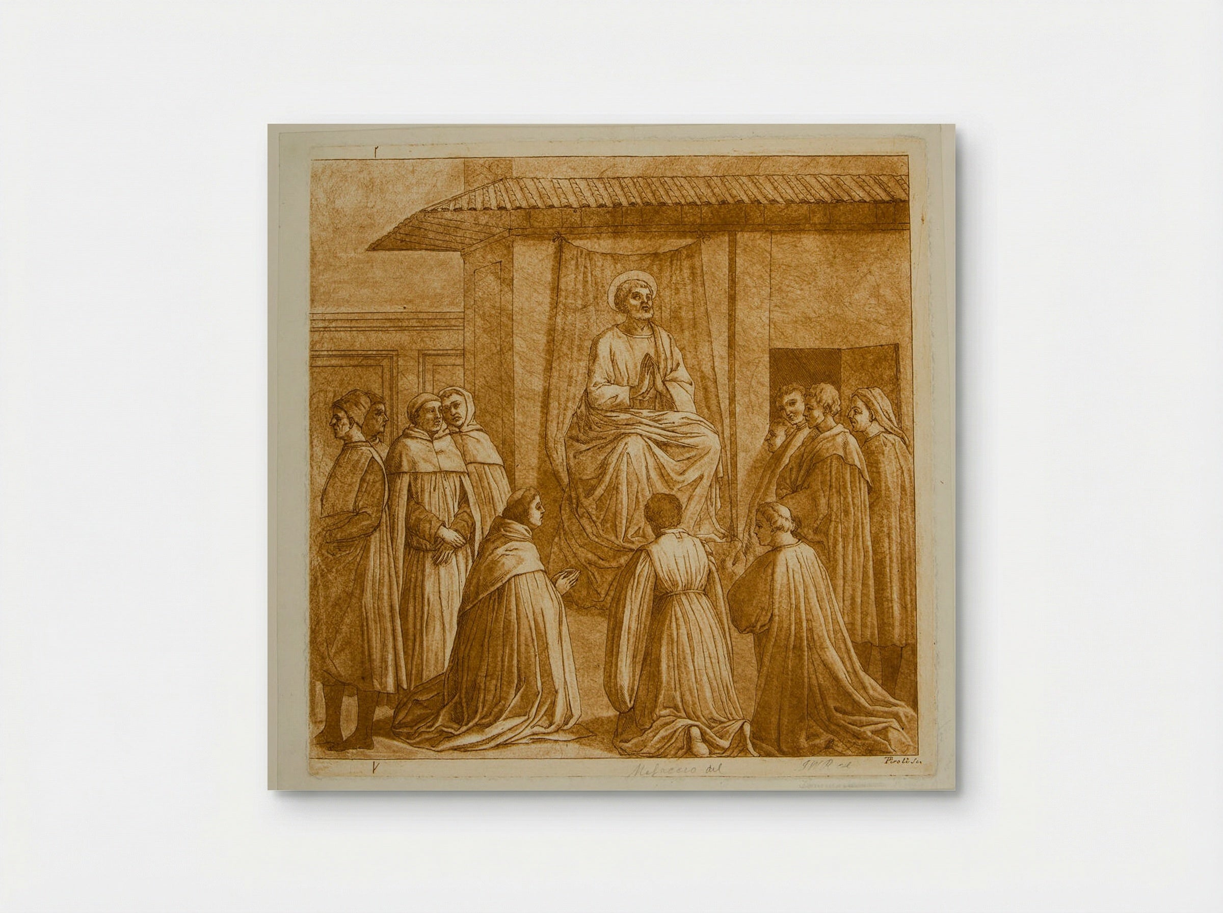 Saint Peter Preaching (After Masaccio) - Tommaso Piroli - Poster