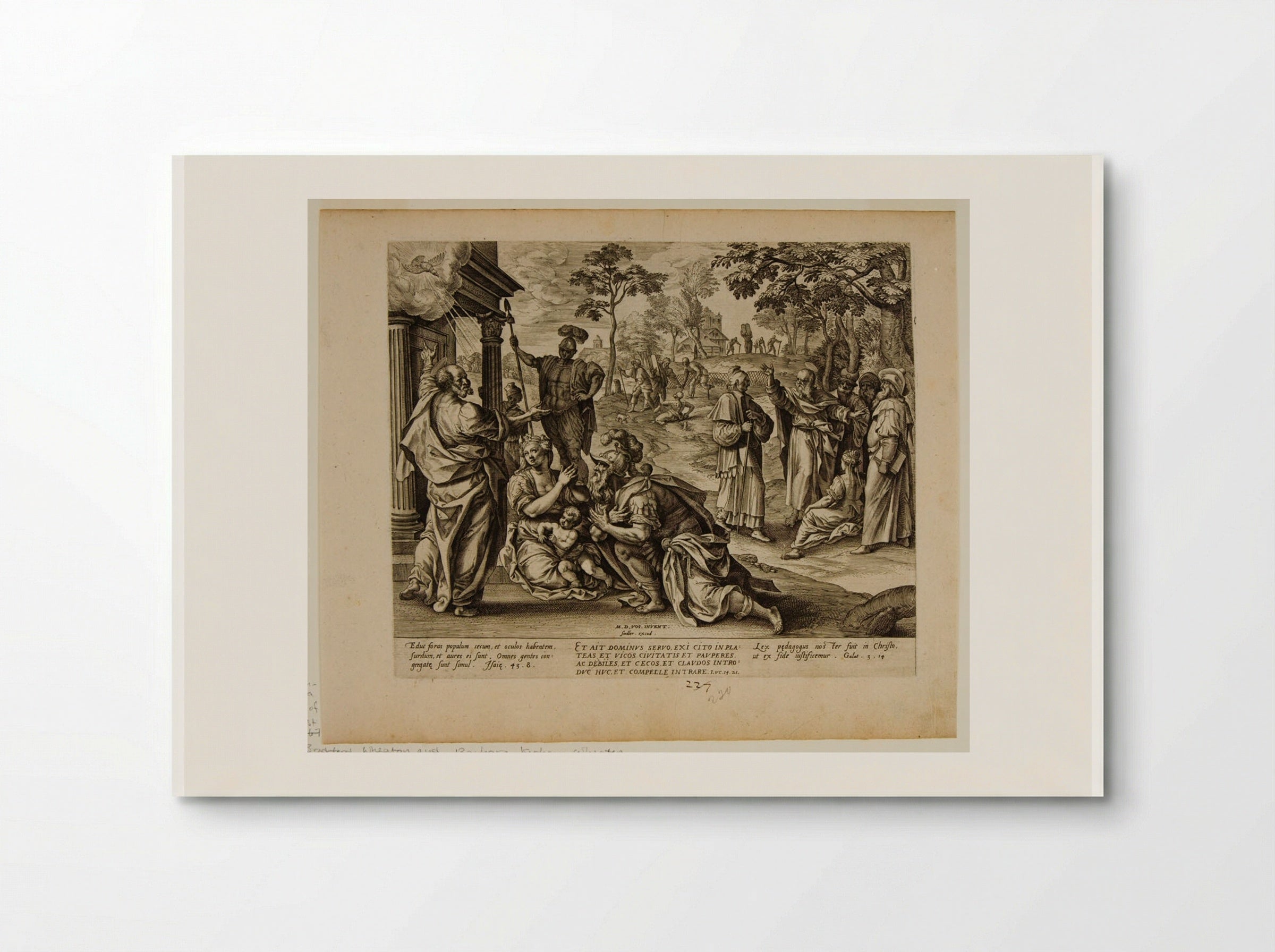 Saint Peter Preaching to the Gentiles in Caesarea - Johannes Wierix - Poster