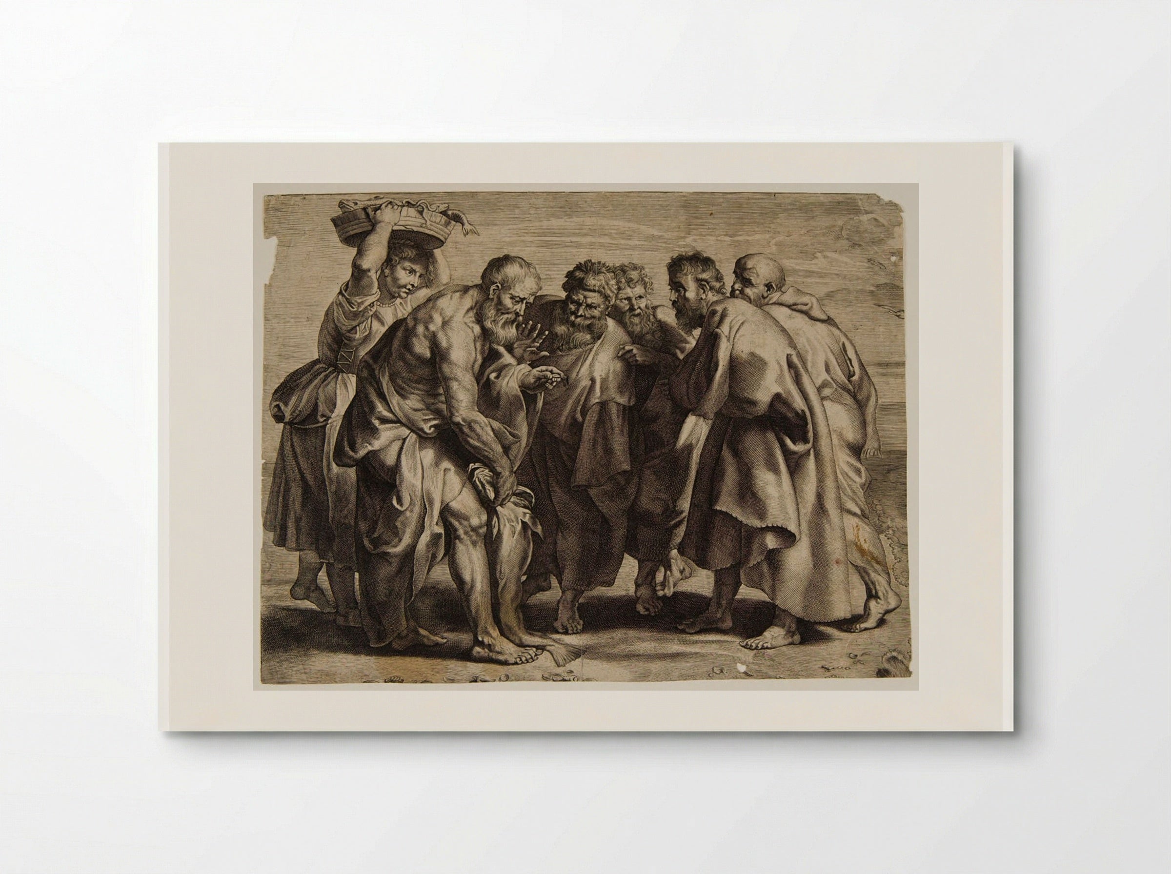 Saint Peter Taking Money from the Mouth of the Fish - Lucas Vorsterman I - Poster
